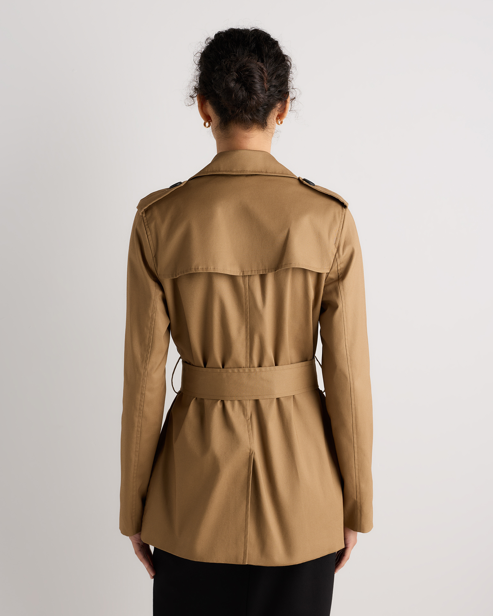 ジャケット・アウター SOFTHYPHEN BASIC TRENCH COAT Comfort Stretch Short Trench Coat