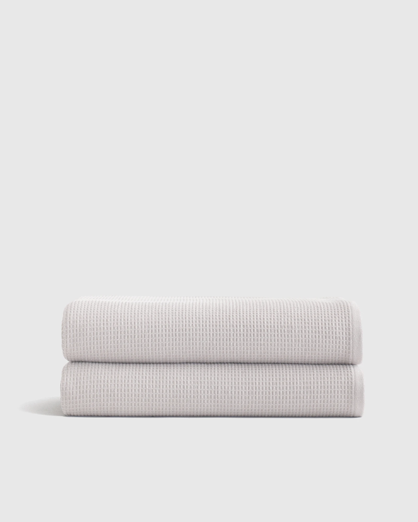 Turkish Waffle Terry Bath Sheet (Set of 2) in Silver