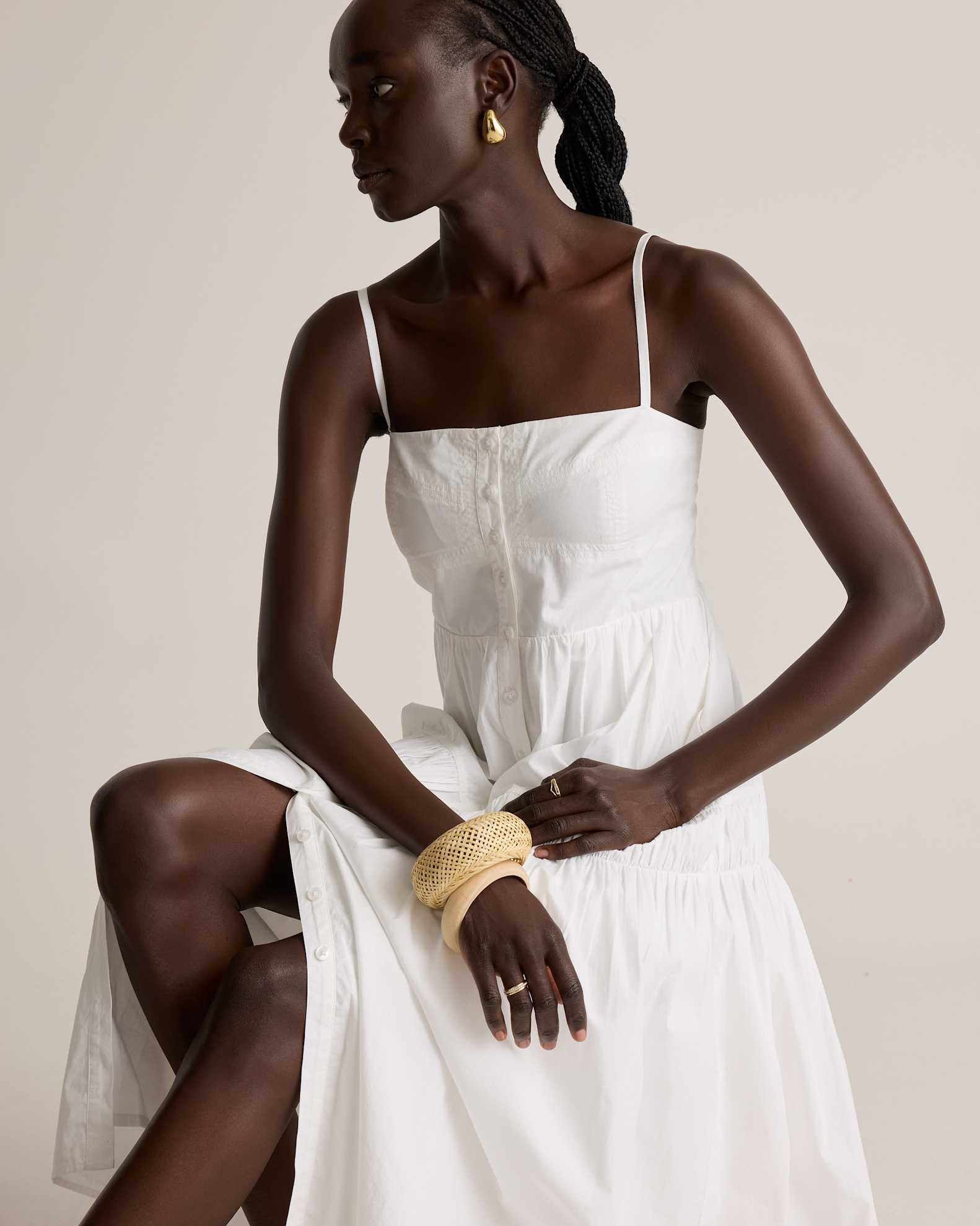 100% Organic Cotton Spaghetti Strap Maxi Dress 100% Organic Cotton Spaghetti Strap Maxi Dress