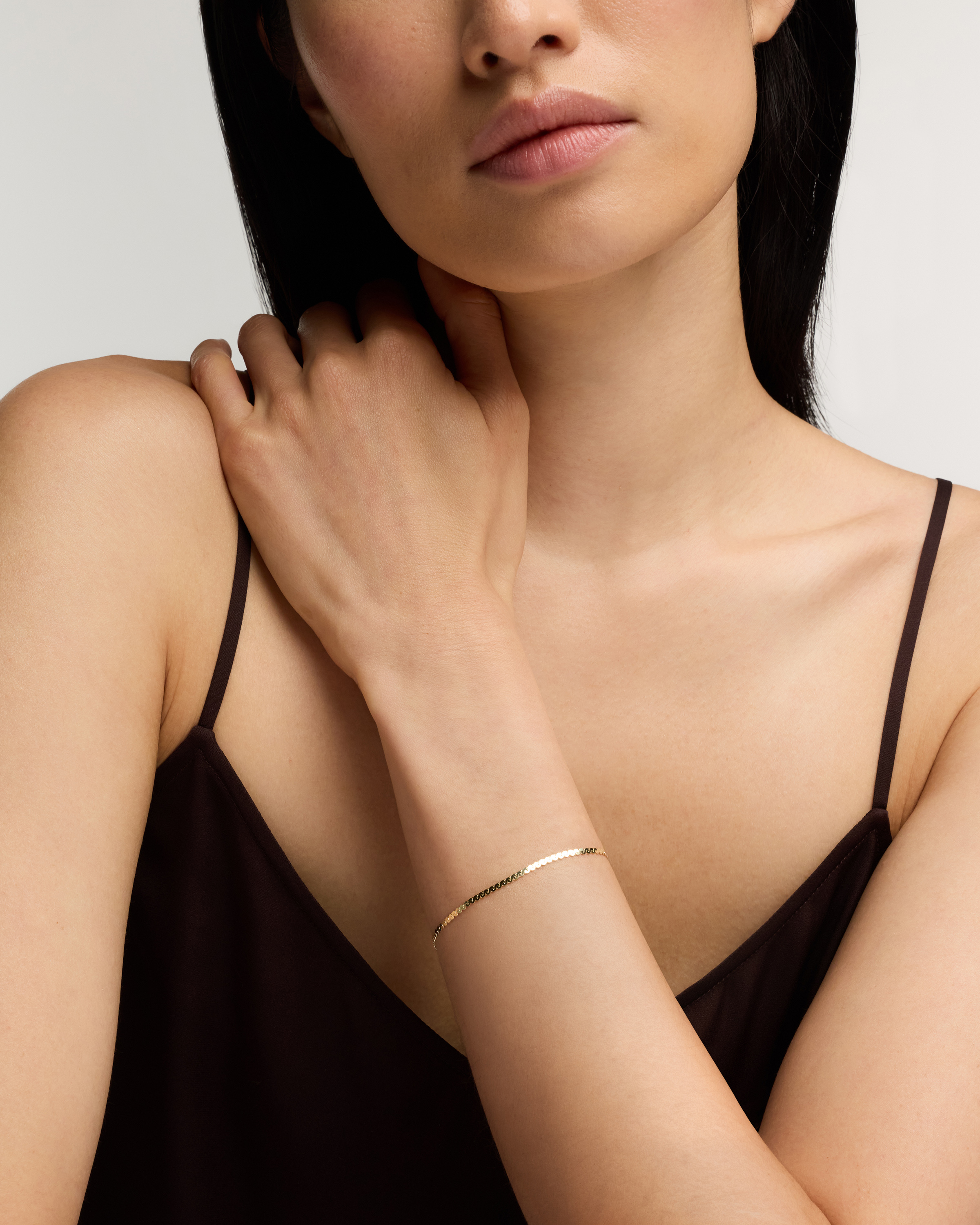 14K Gold Serpentine Chain Bracelet - thumbnail 2