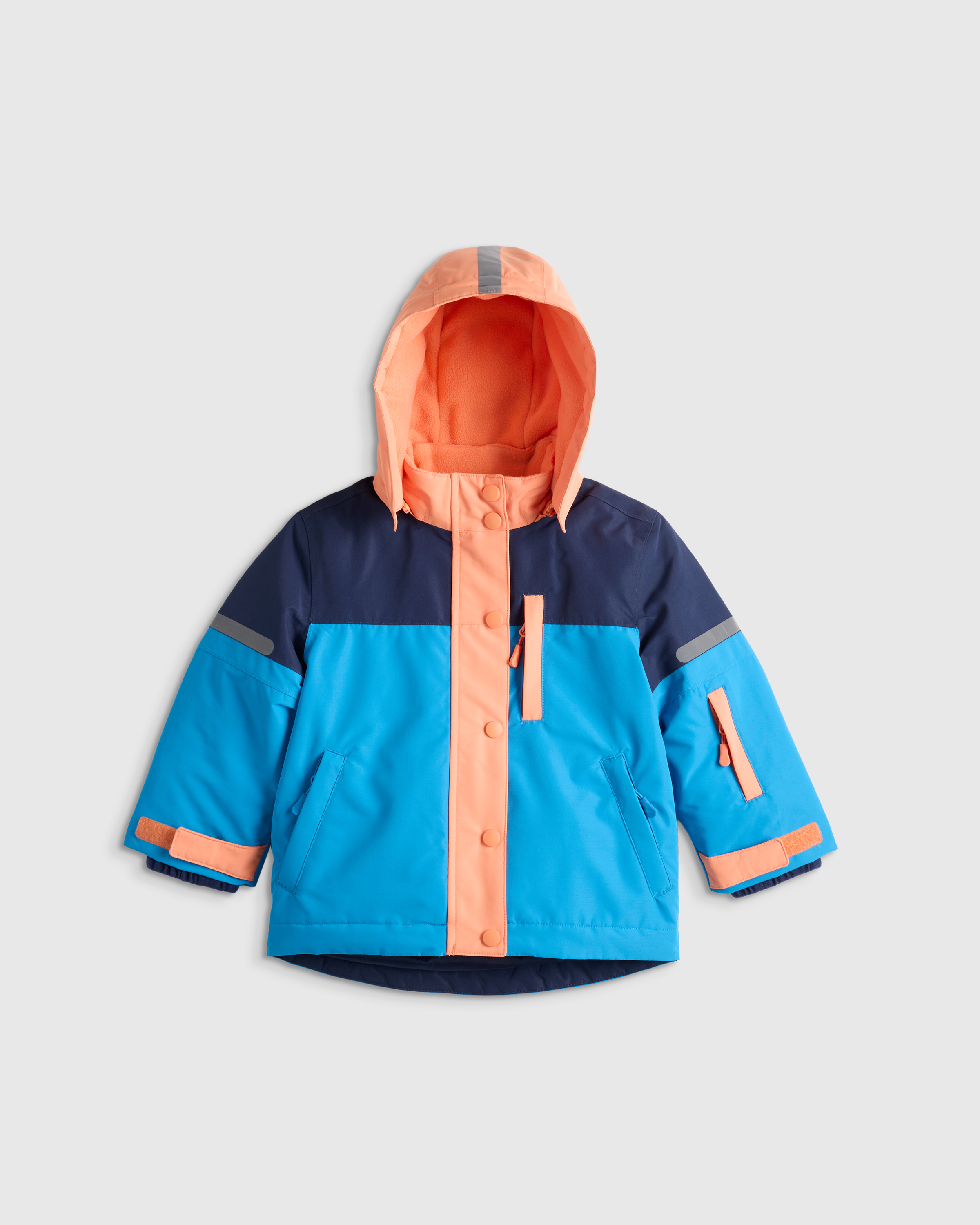 Navy Colorblock All-Weather Adventure Jacket