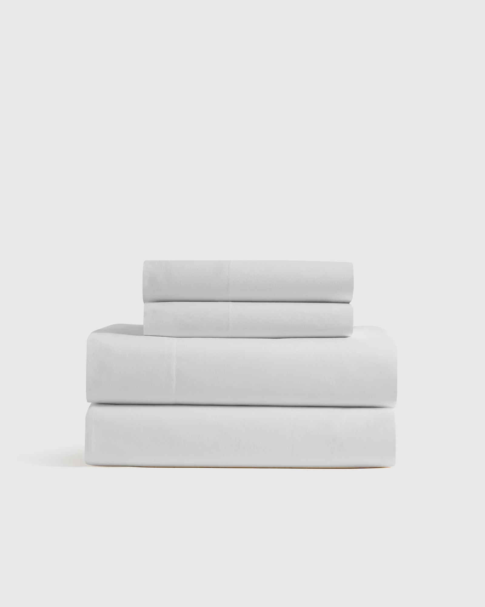 Organic Crisp Percale Sheet Set - Queen - Embellishment: Dusty Olive Embellished