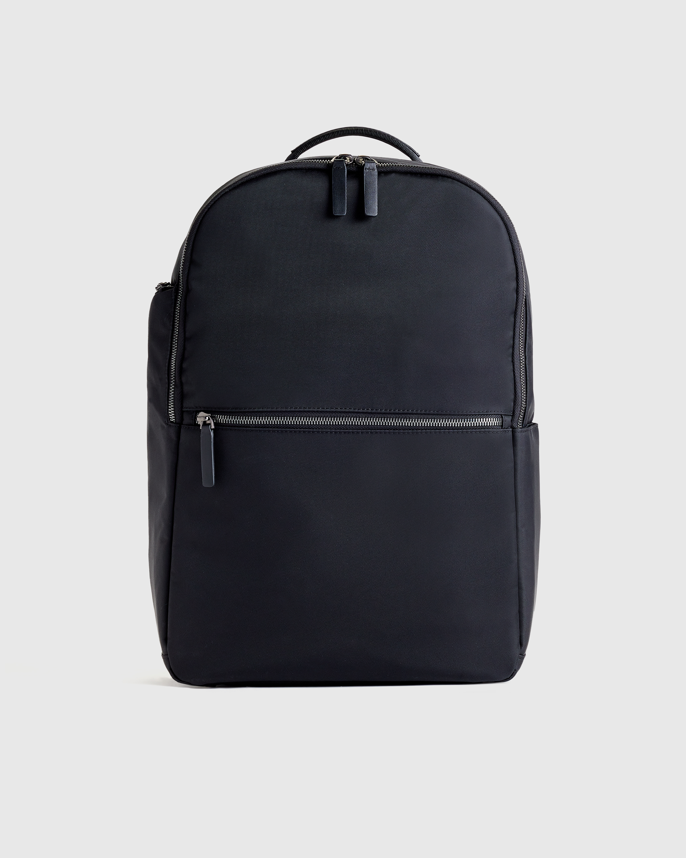 Black Voyage Nylon Slim Travel Backpack