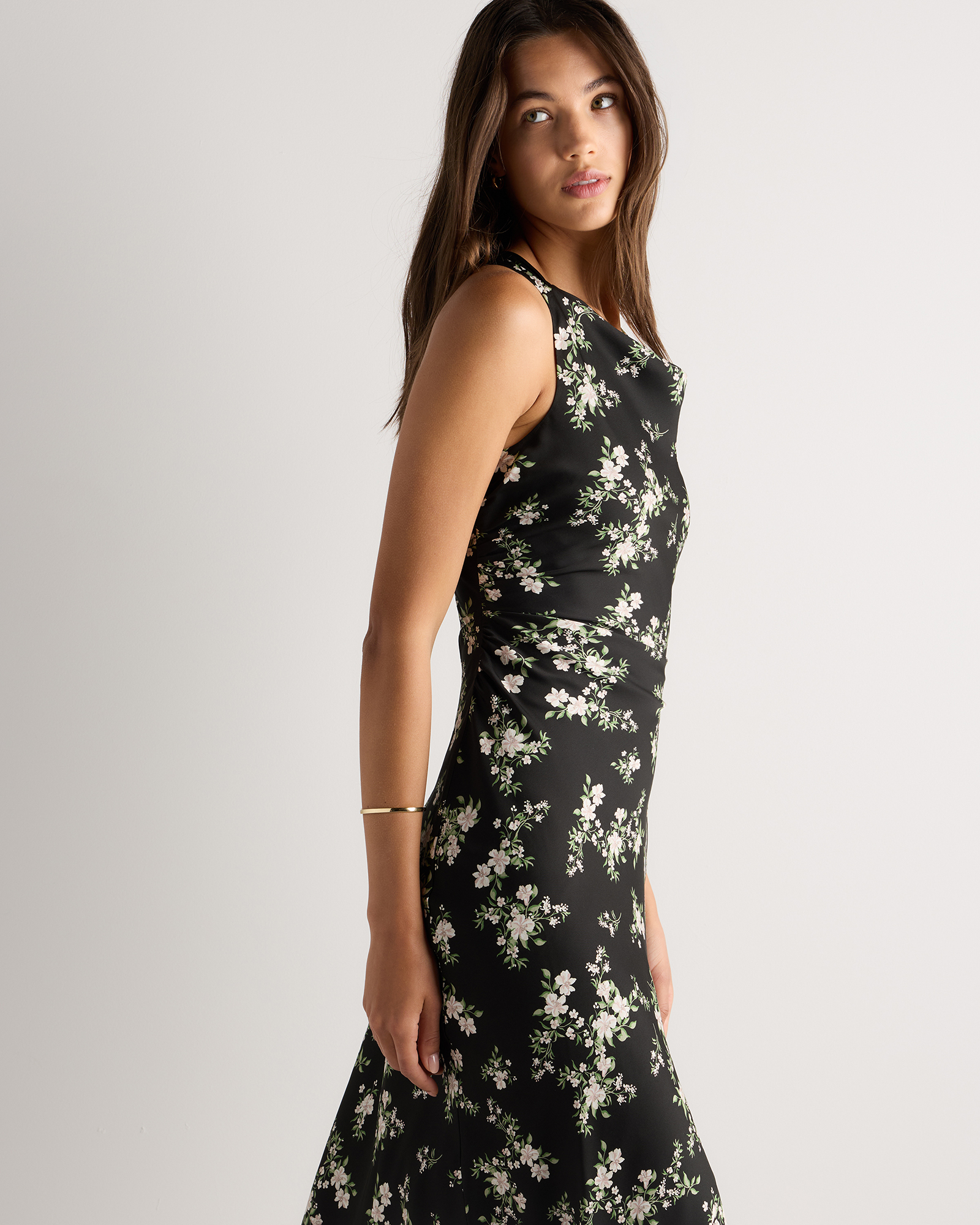 womens midi slip dress All Yours Satin Midi Slip Dress- Rose