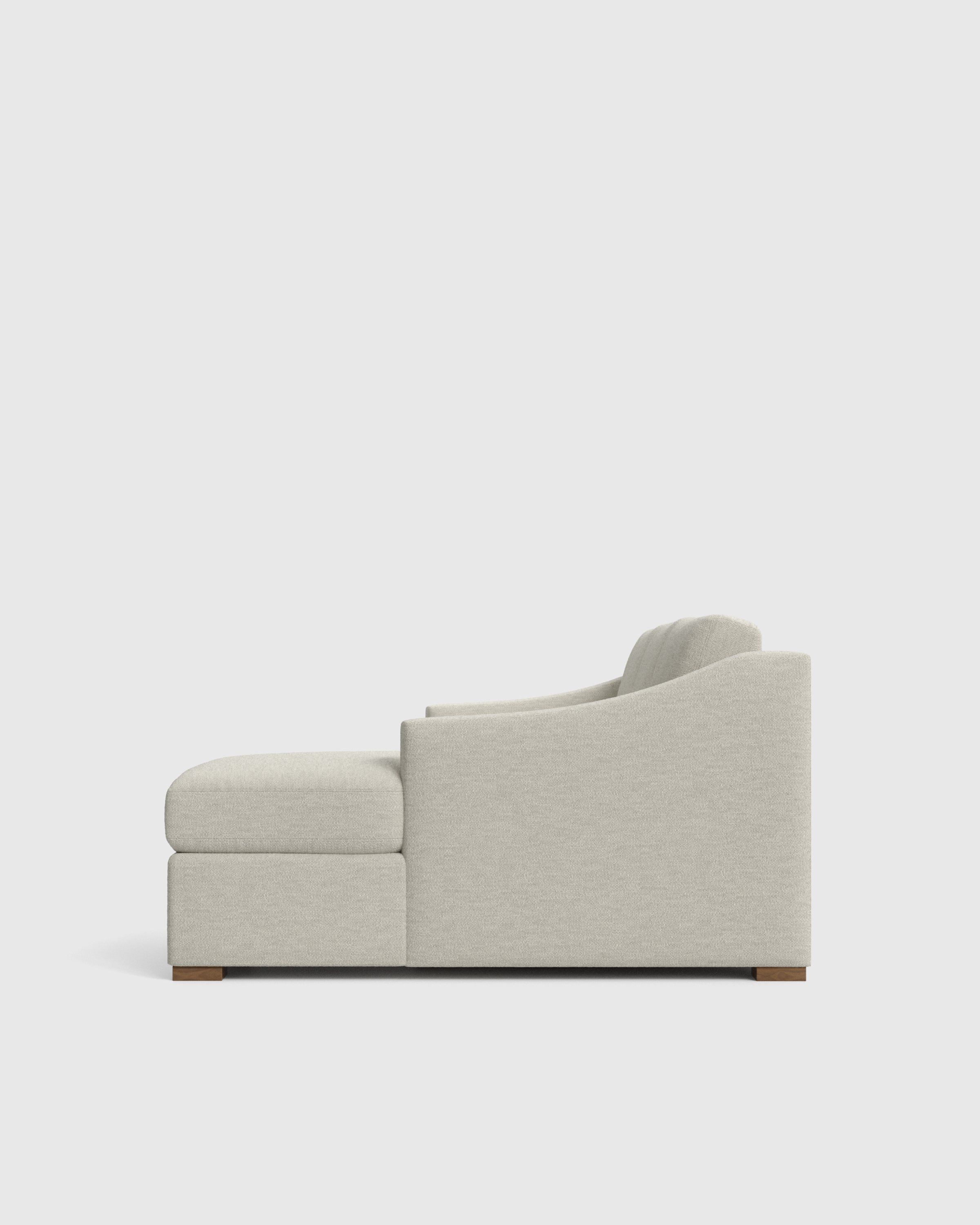 Hollis Slope Arm Chaise Sectional 104in Right Arm Side