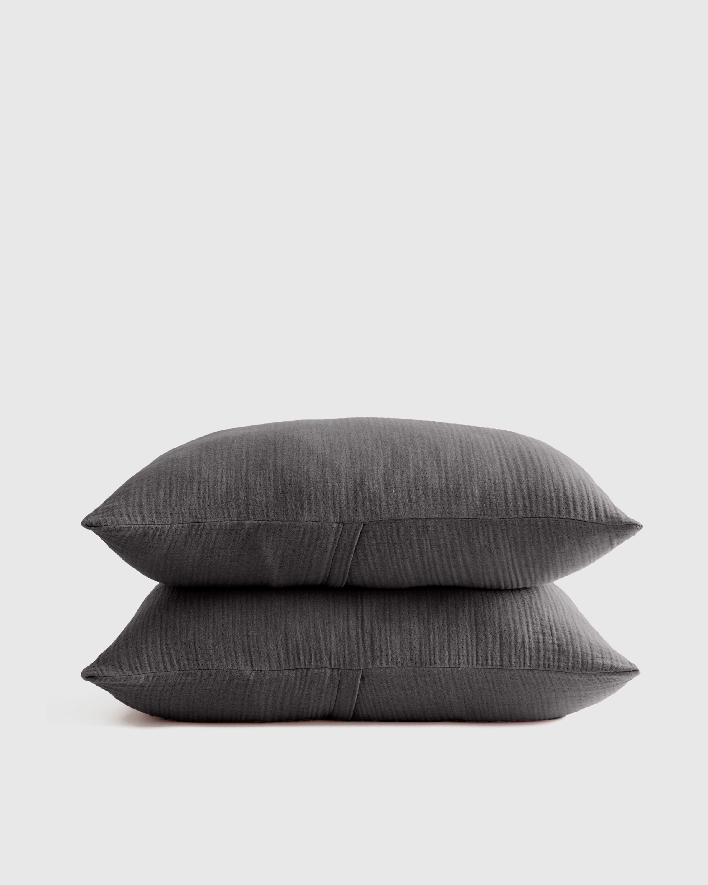 Charcoal Organic Airy Gauze Sham Set