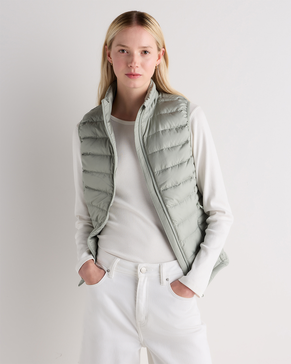 Shadow Green Lightweight Down Packable Puffer Vest