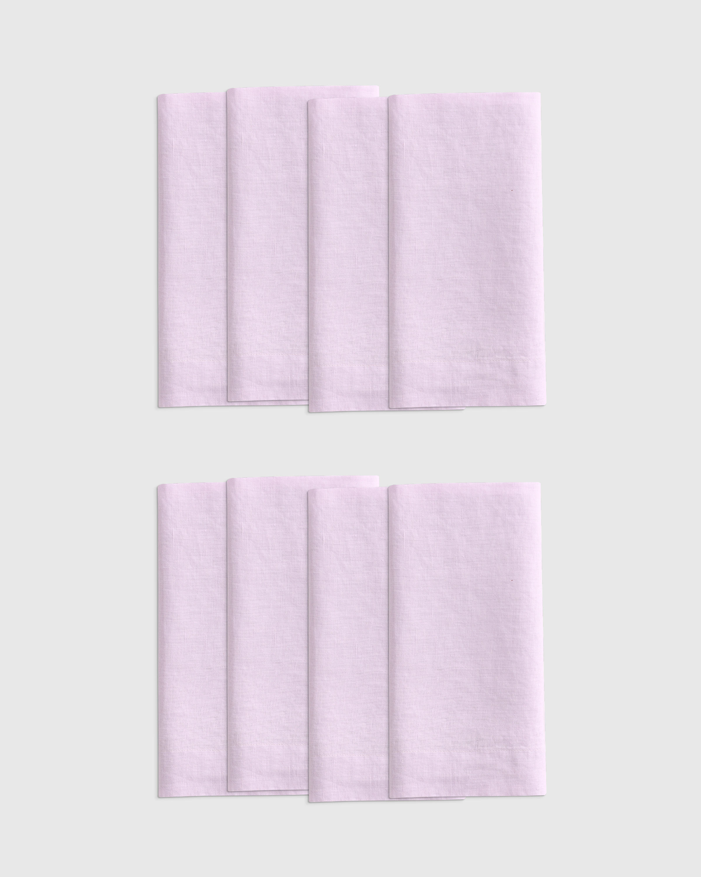 Orchid European Linen Wide-Hem Napkins (Set of 8)