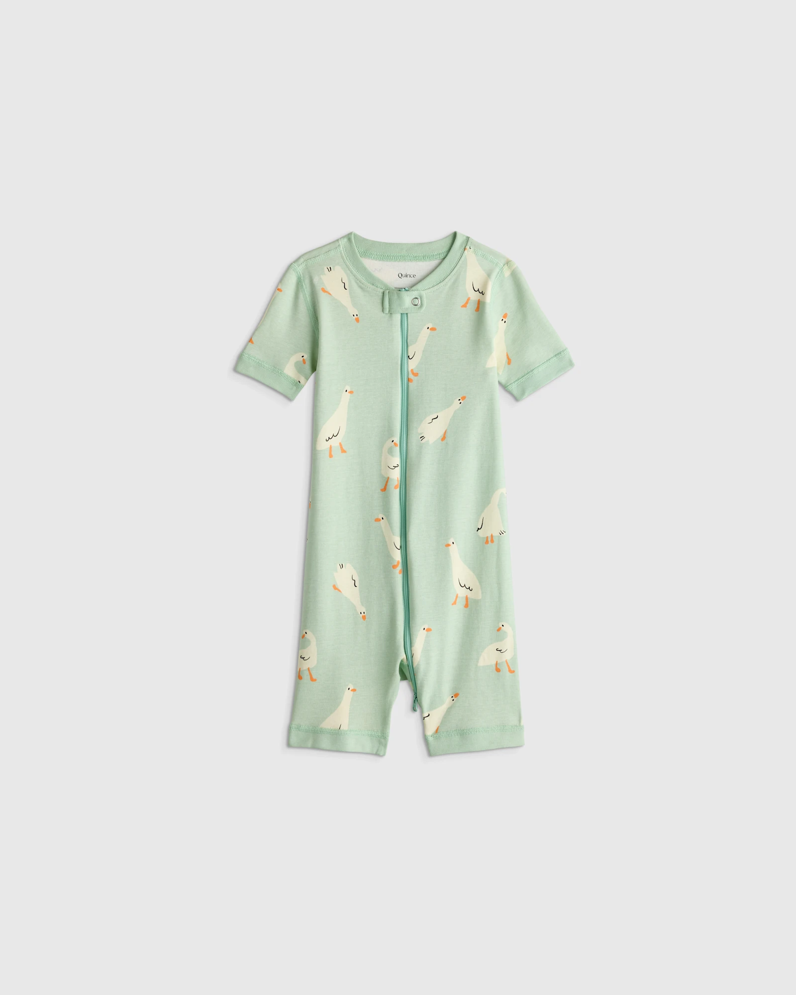 100% Organic Cotton Shortie Onesie Pajama