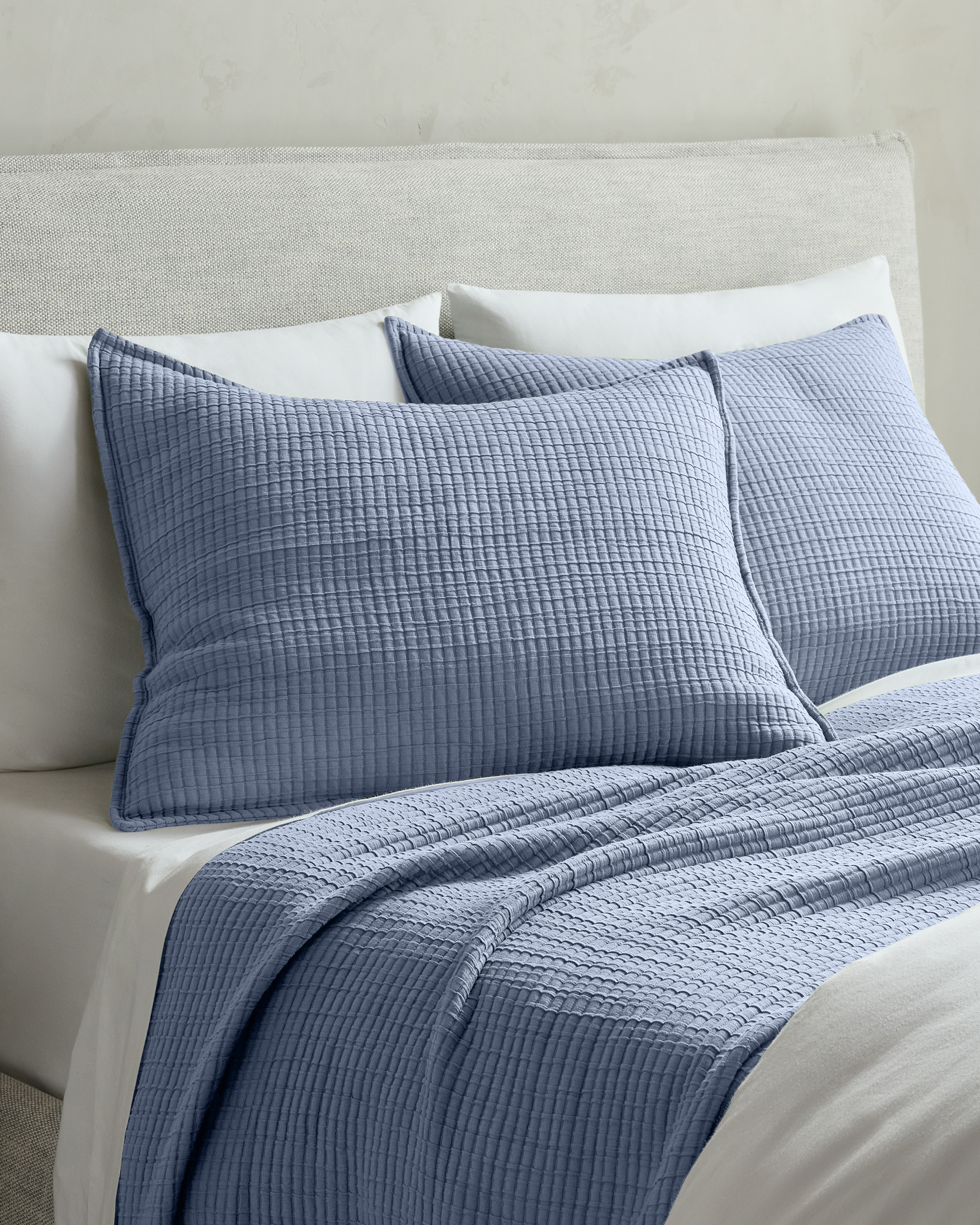 Mineral Organic Ribbed Cotton Shams