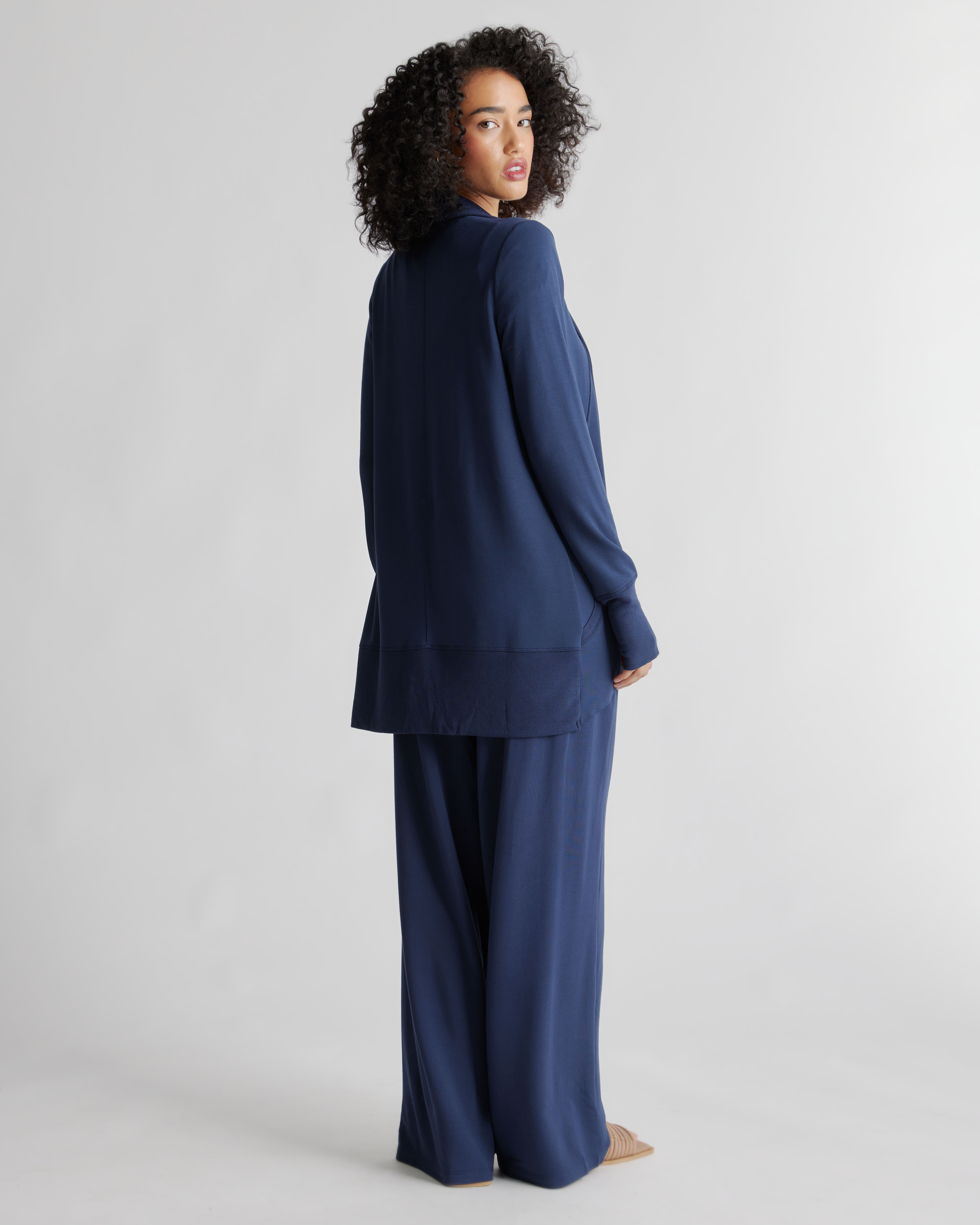 French Terry Modal Cardigan
