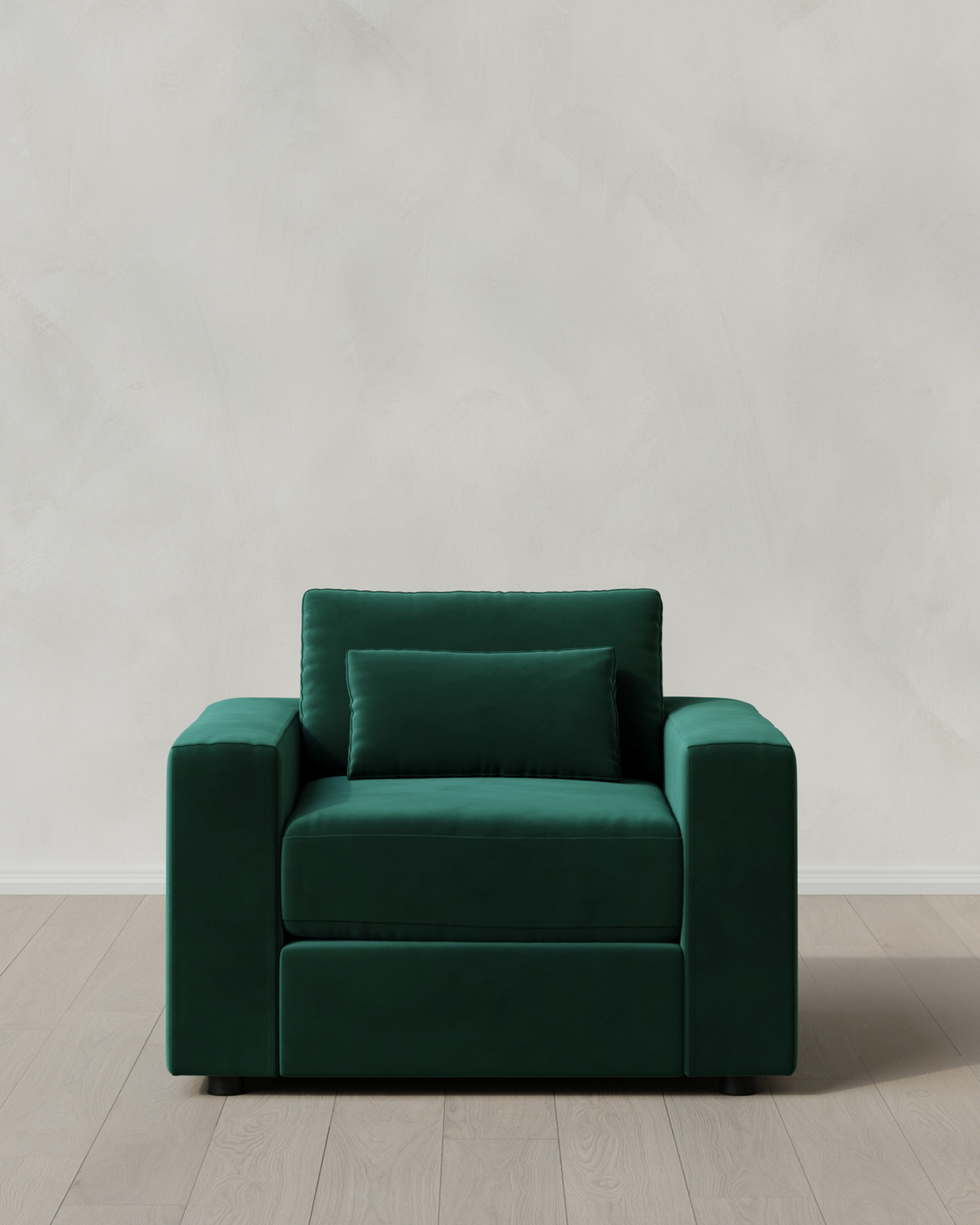 Spruce Ashford Deep Seat Chair and a Half in Performance Velvet