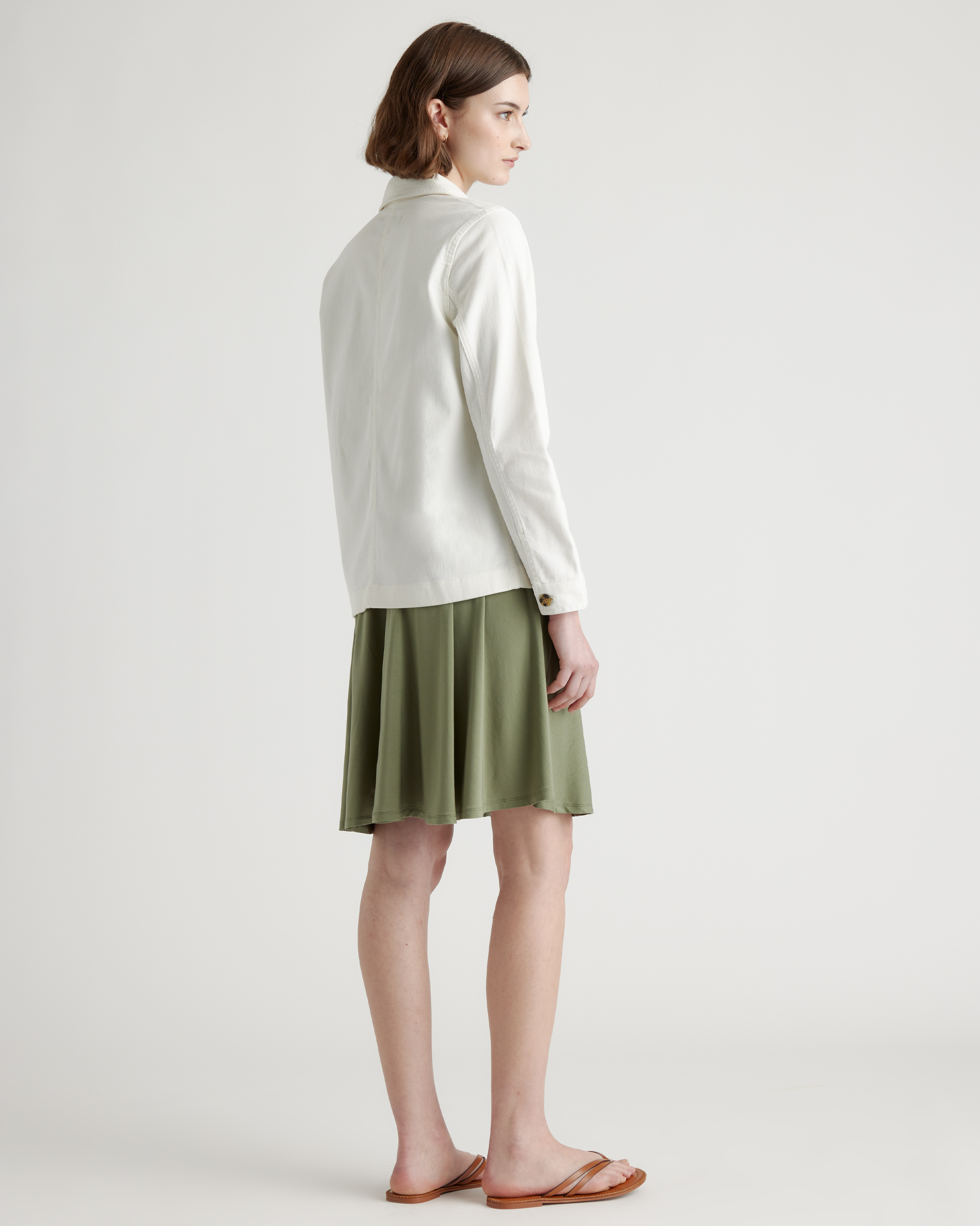 LINEN CROPPED CHORE JACKET Mサイズ LINEN CROPPED CHORE JACKET【Mサイズ】