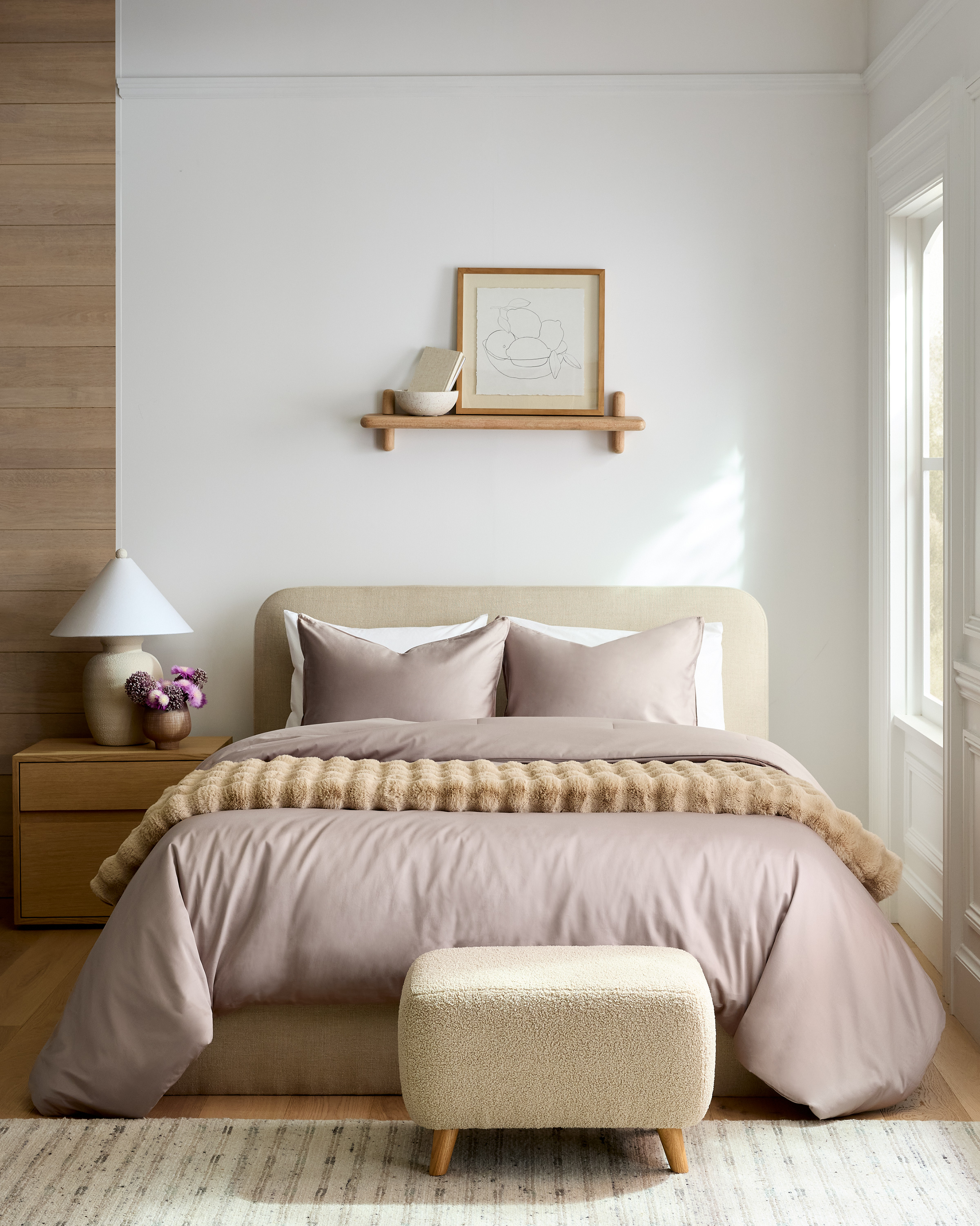 Stone Organic Cotton Sateen Comforter Set