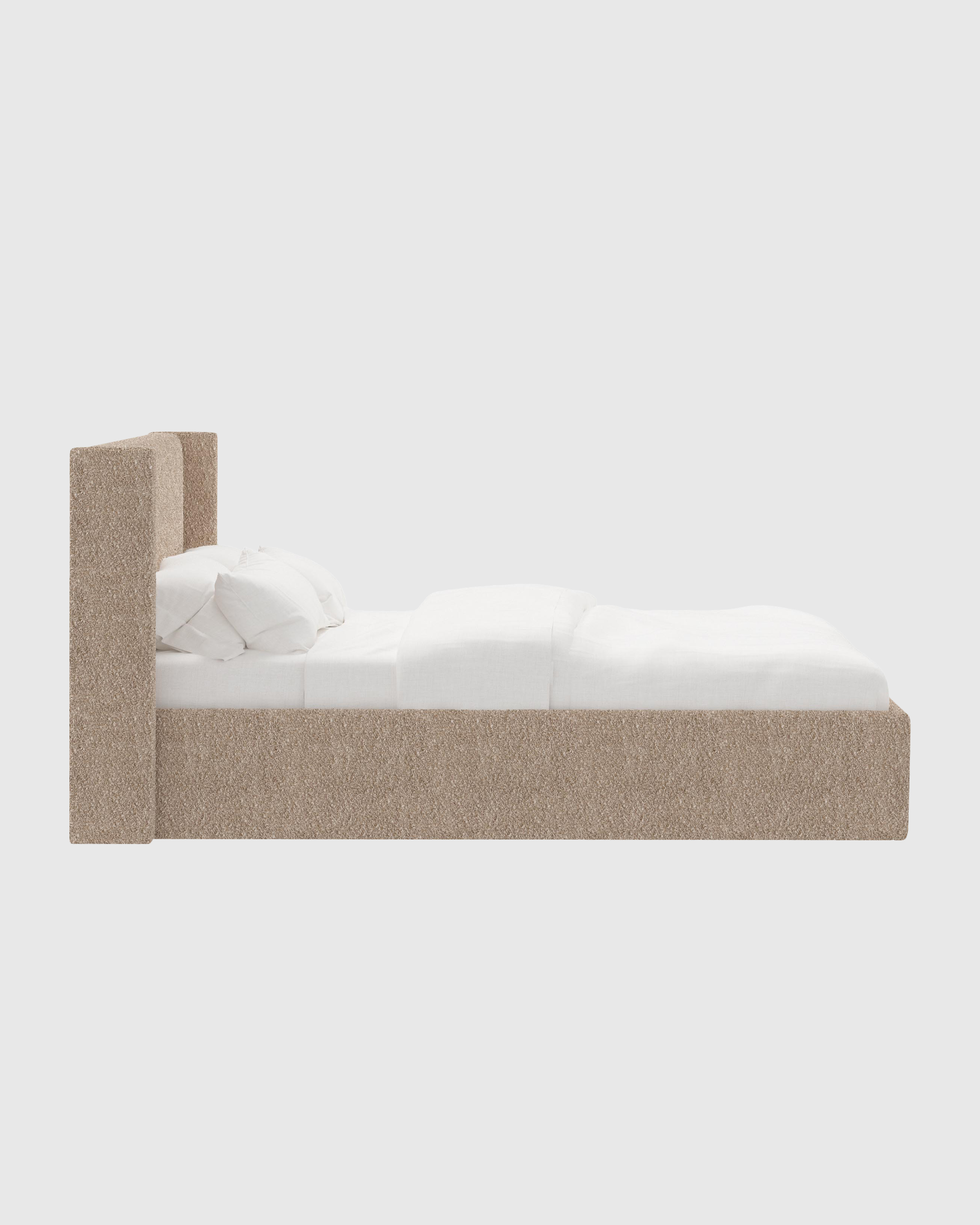 WingbackLowQueen Plush Boucle Camel 2