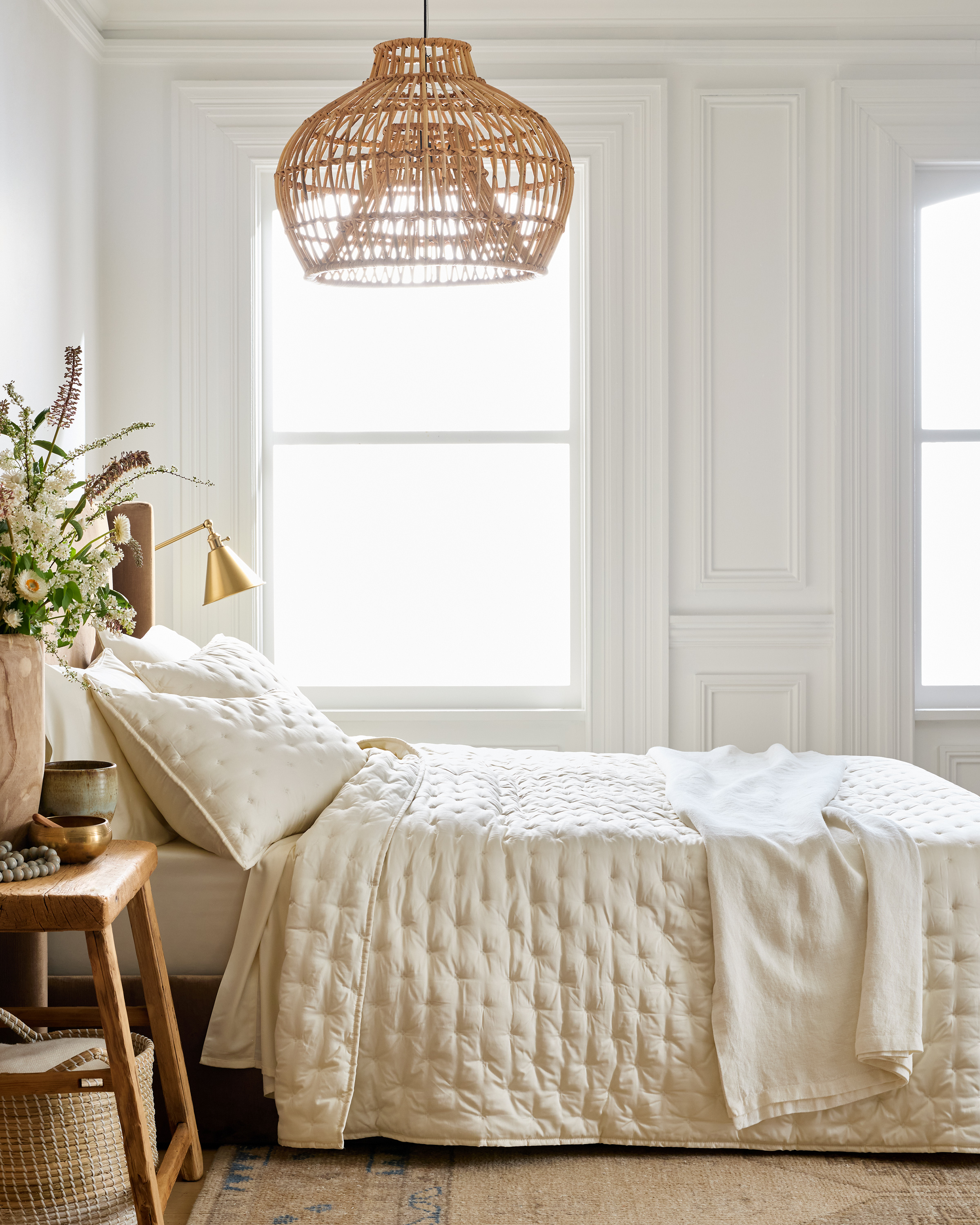 Ivory Bamboo Dream Quilt
