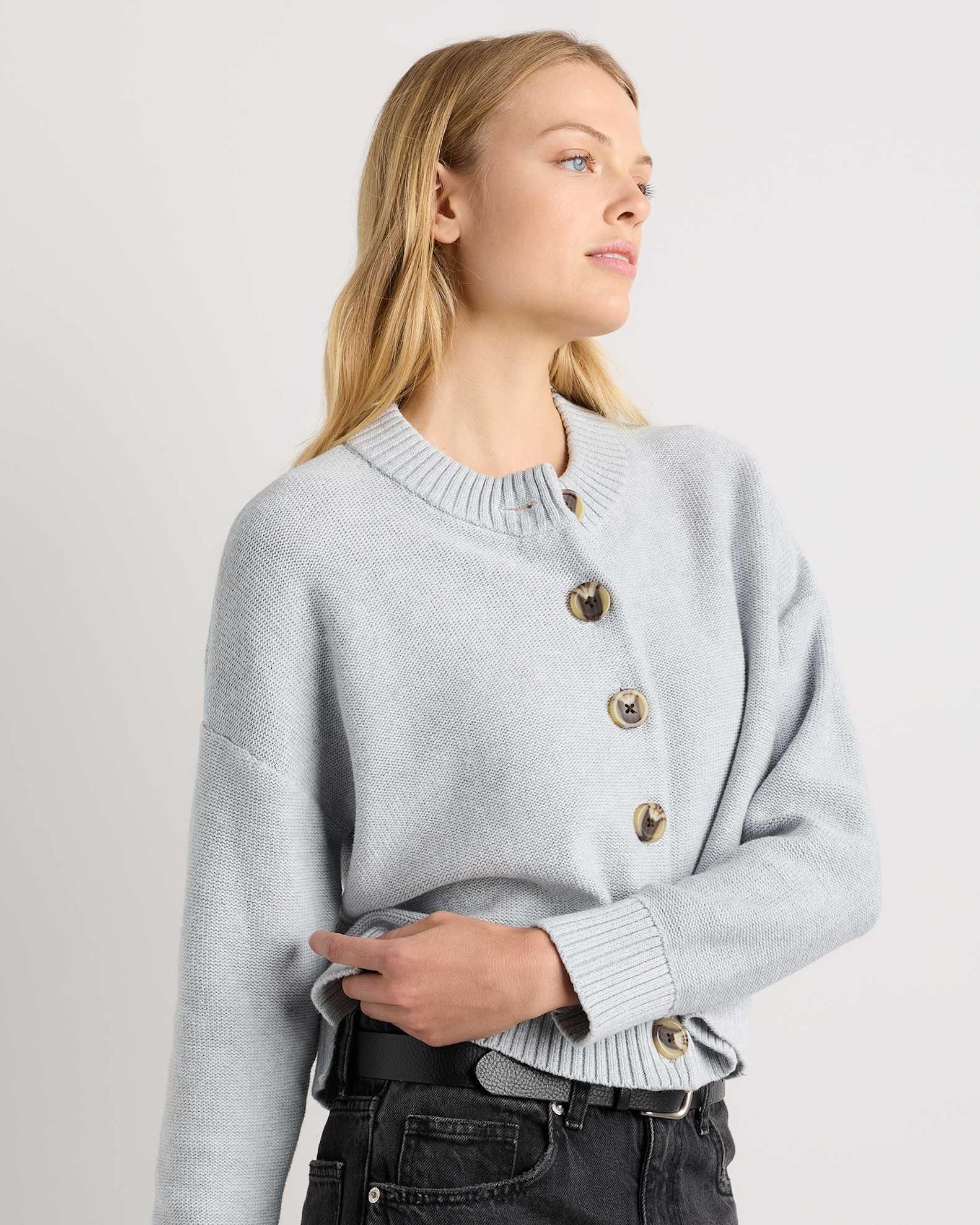 French Terry Modal Cardigan
