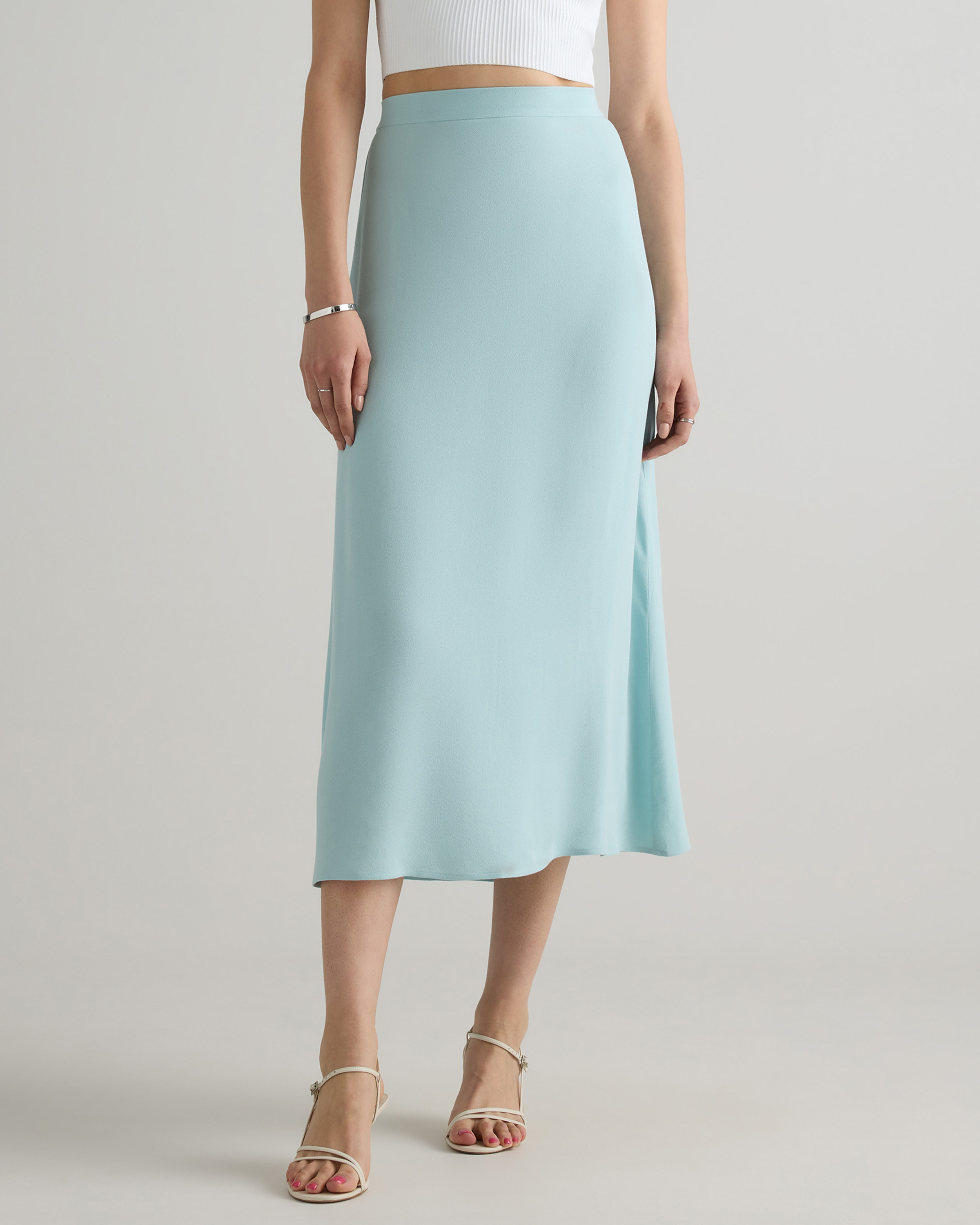 Quince Women's Lightweight Crepe Slip Skirt