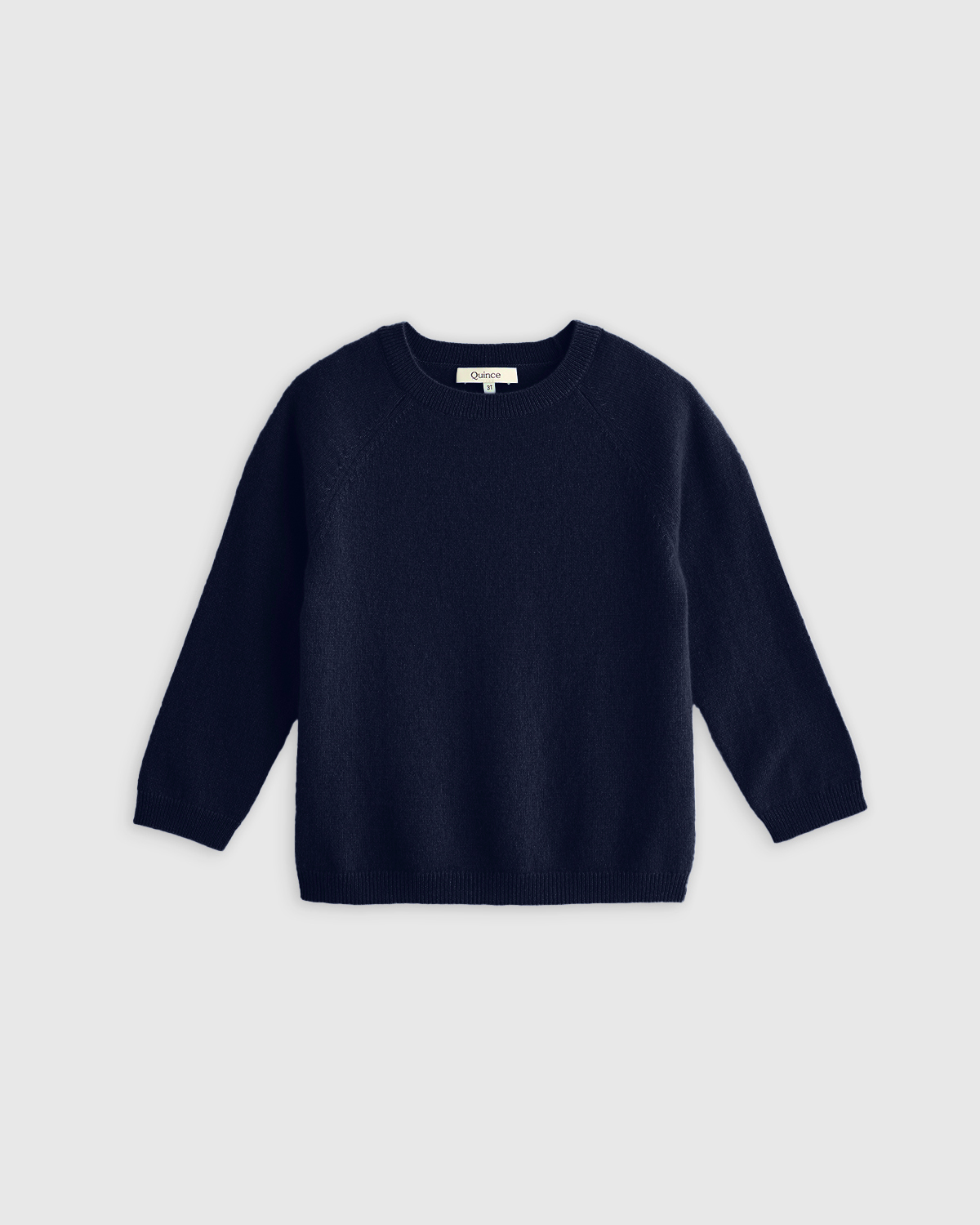 Quince Washable Cashmere Crewneck Sweater In True Navy