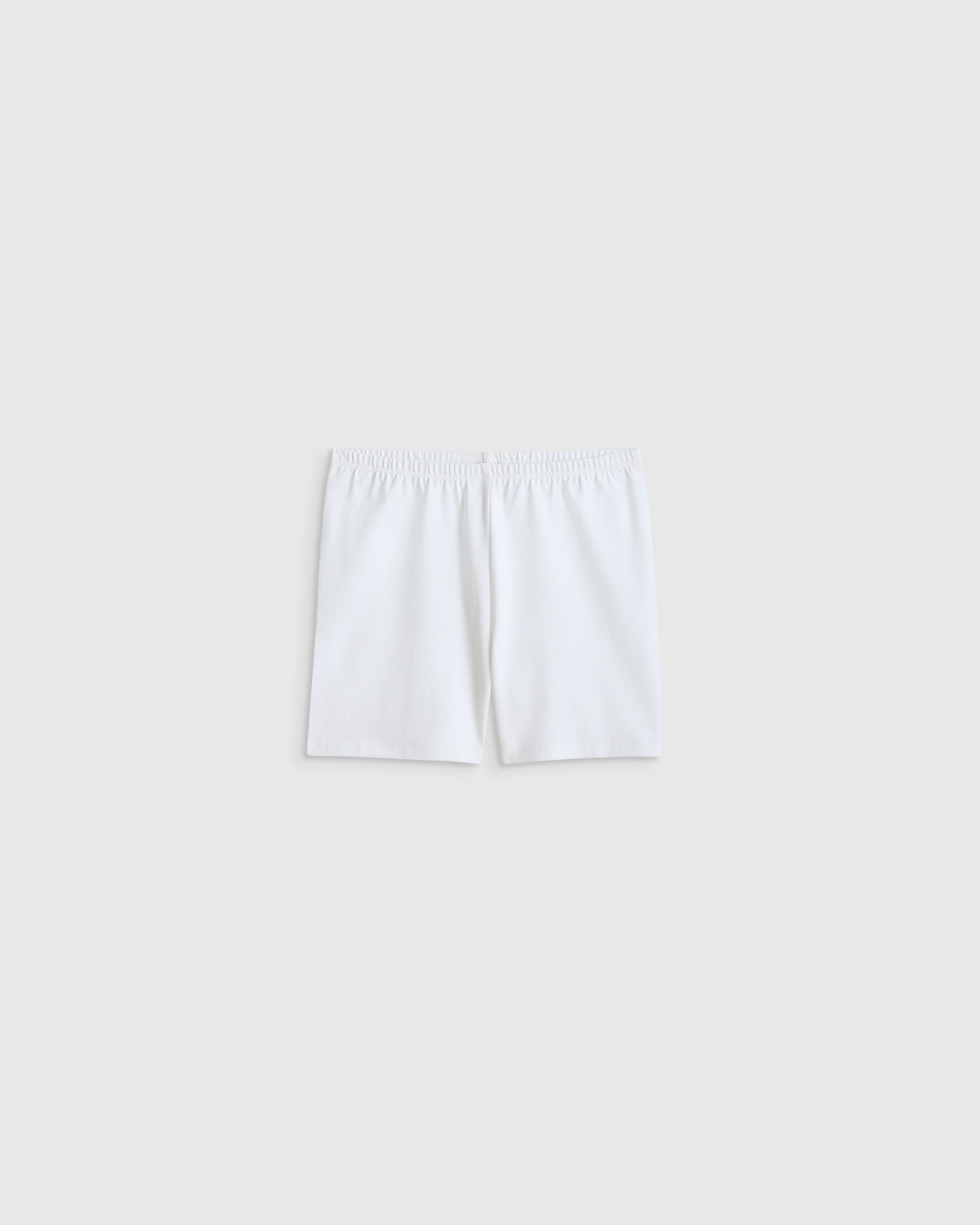 White Organic Cotton Cartwheel Shorts 