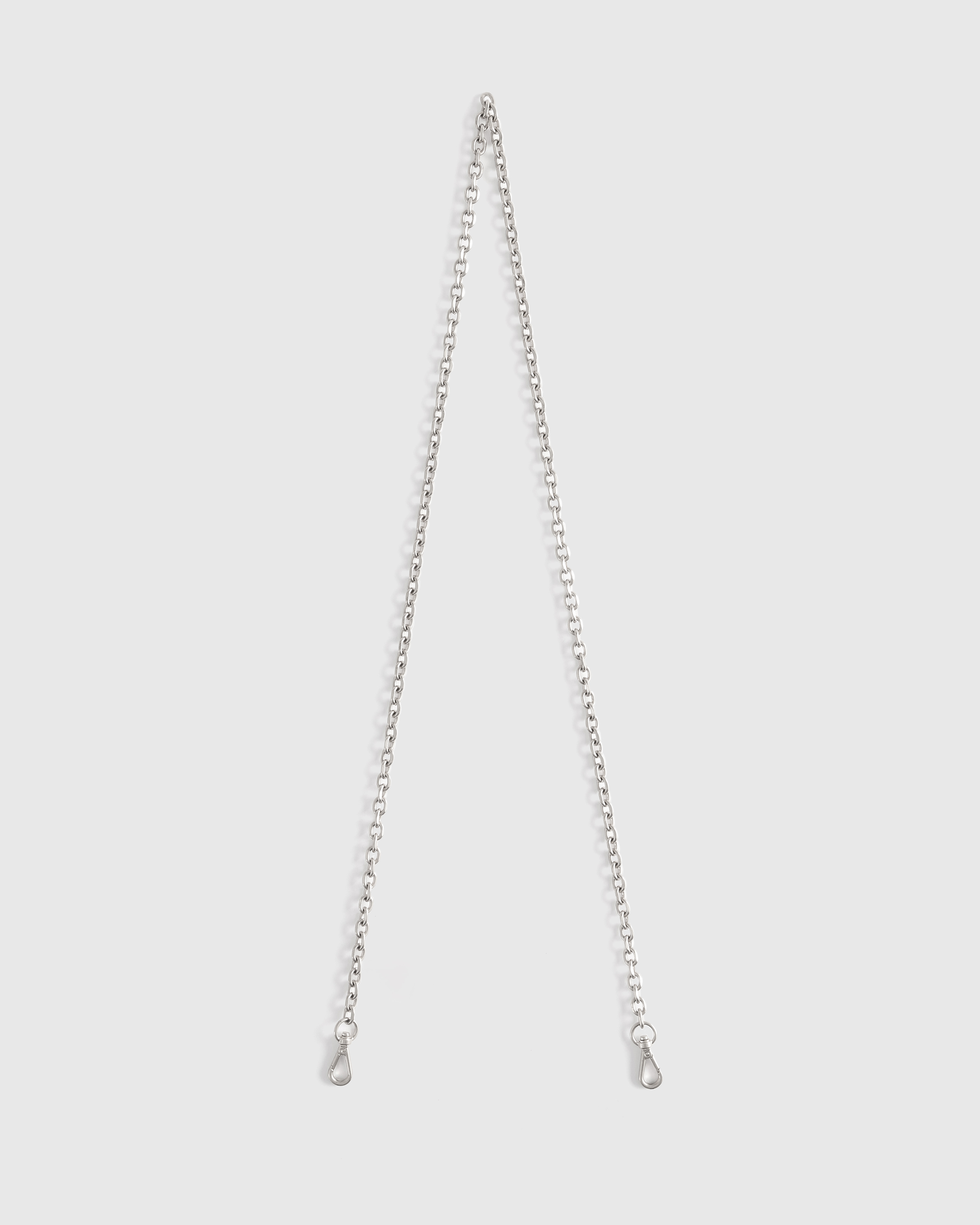 Shiny Silver Chain Crossbody Strap
