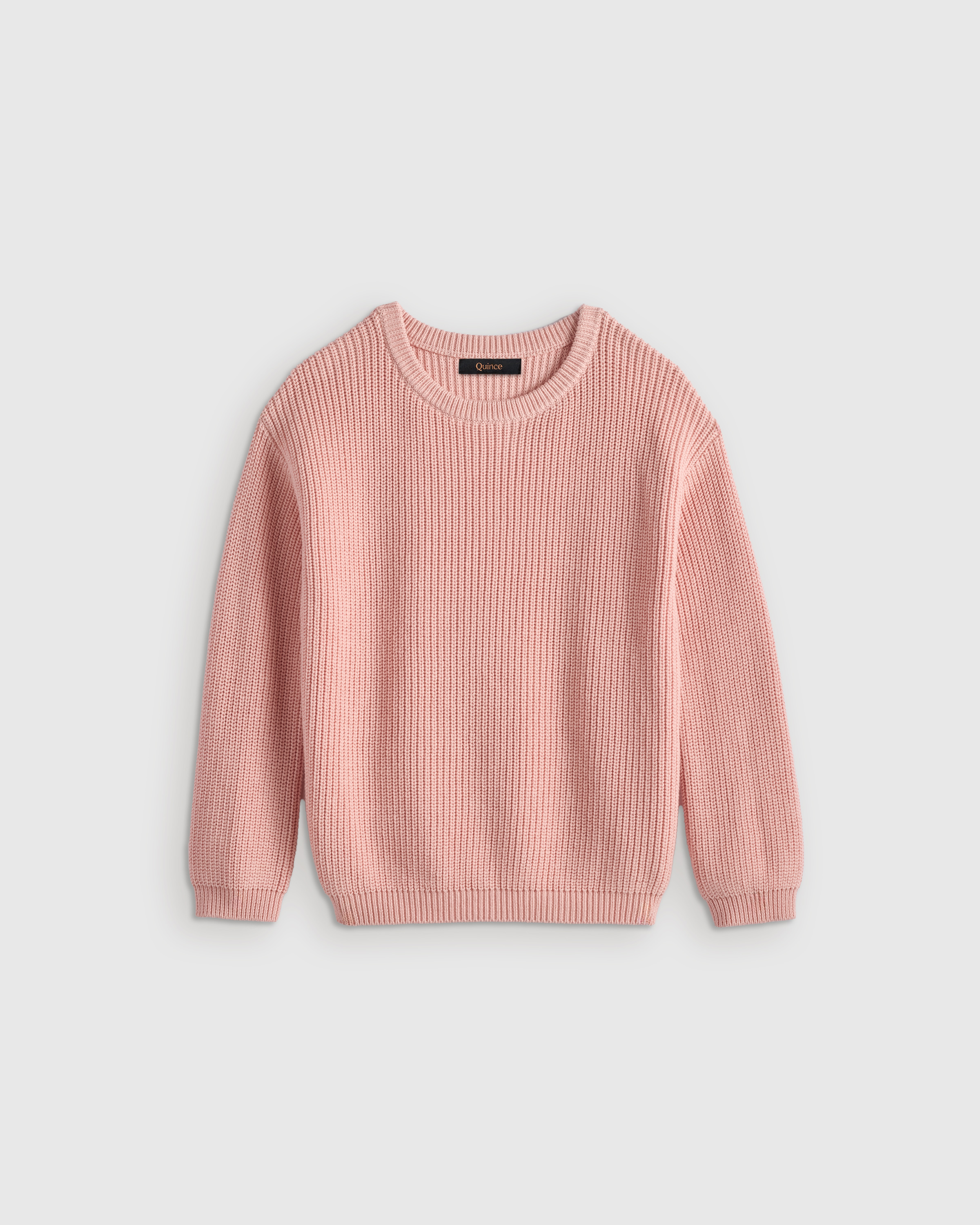 Silver Pink 100% Organic Cotton Fisherman Tunic Sweater 