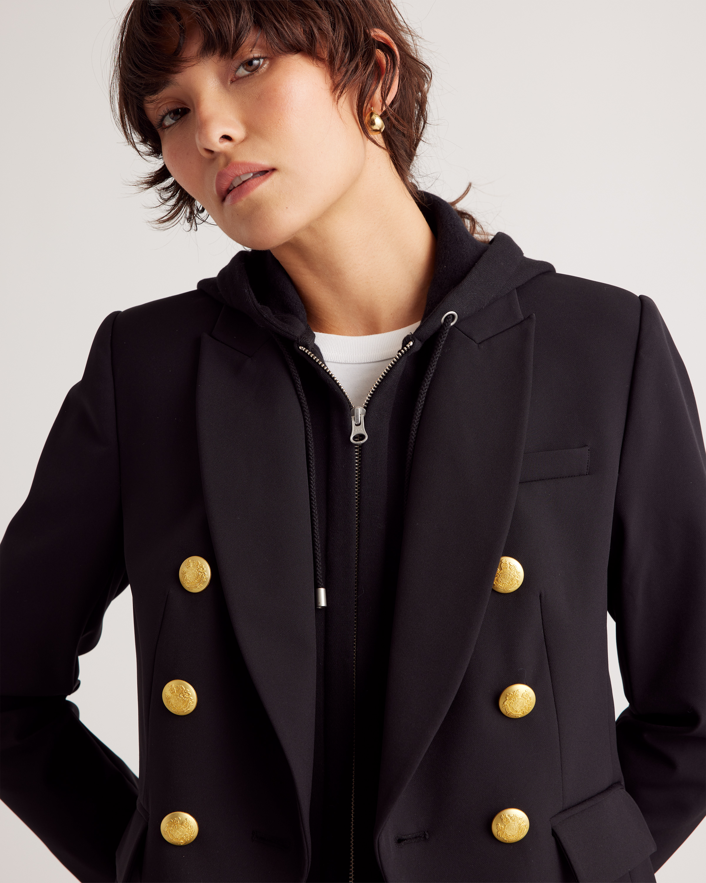 パーカー・フーディ add SS25 Add Sweaters (11AMZ57 3602) ZAFUL Men's Fluffy Polar Fleece Hoodie NEW YORK Embroidery