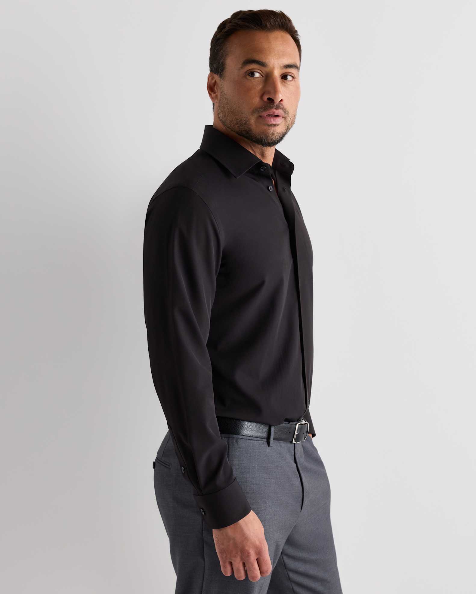 men's wrinkle free black dress shirt Amazon.com: JEMITOP Men's Short Sleeve Dress Shirts Casual Business Formal Slim Fit Stretch Wrinkle Free Button Down Shirt Black S : Clothing, Shoes & Jewelry
