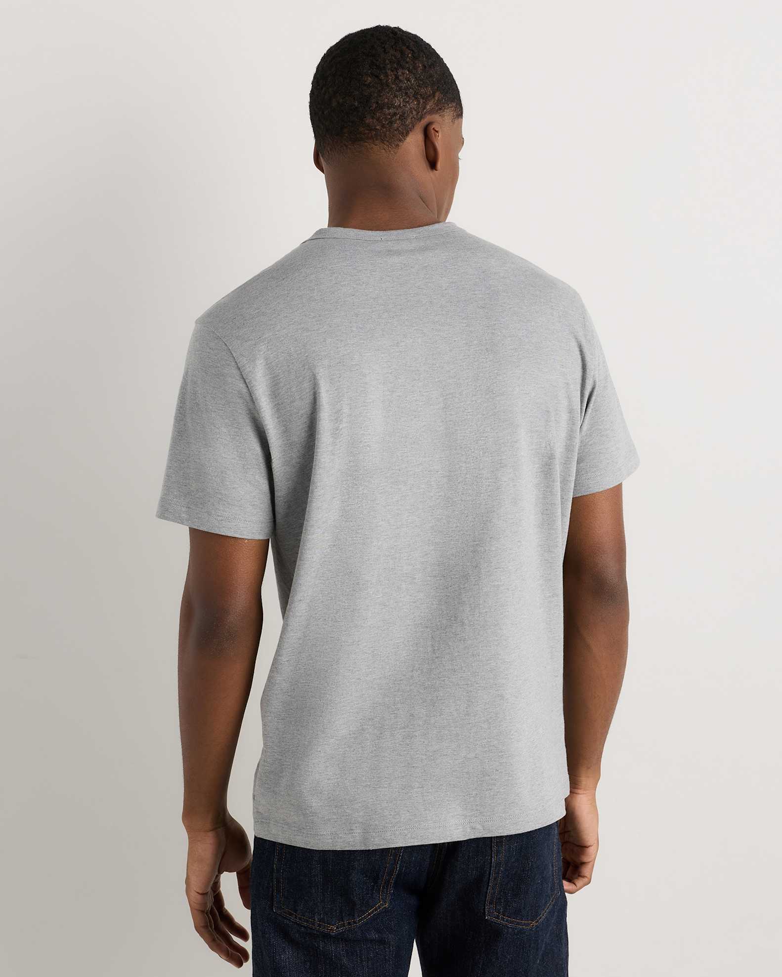 Organic Cotton Micro-Rib Elbow Sleeve Tee