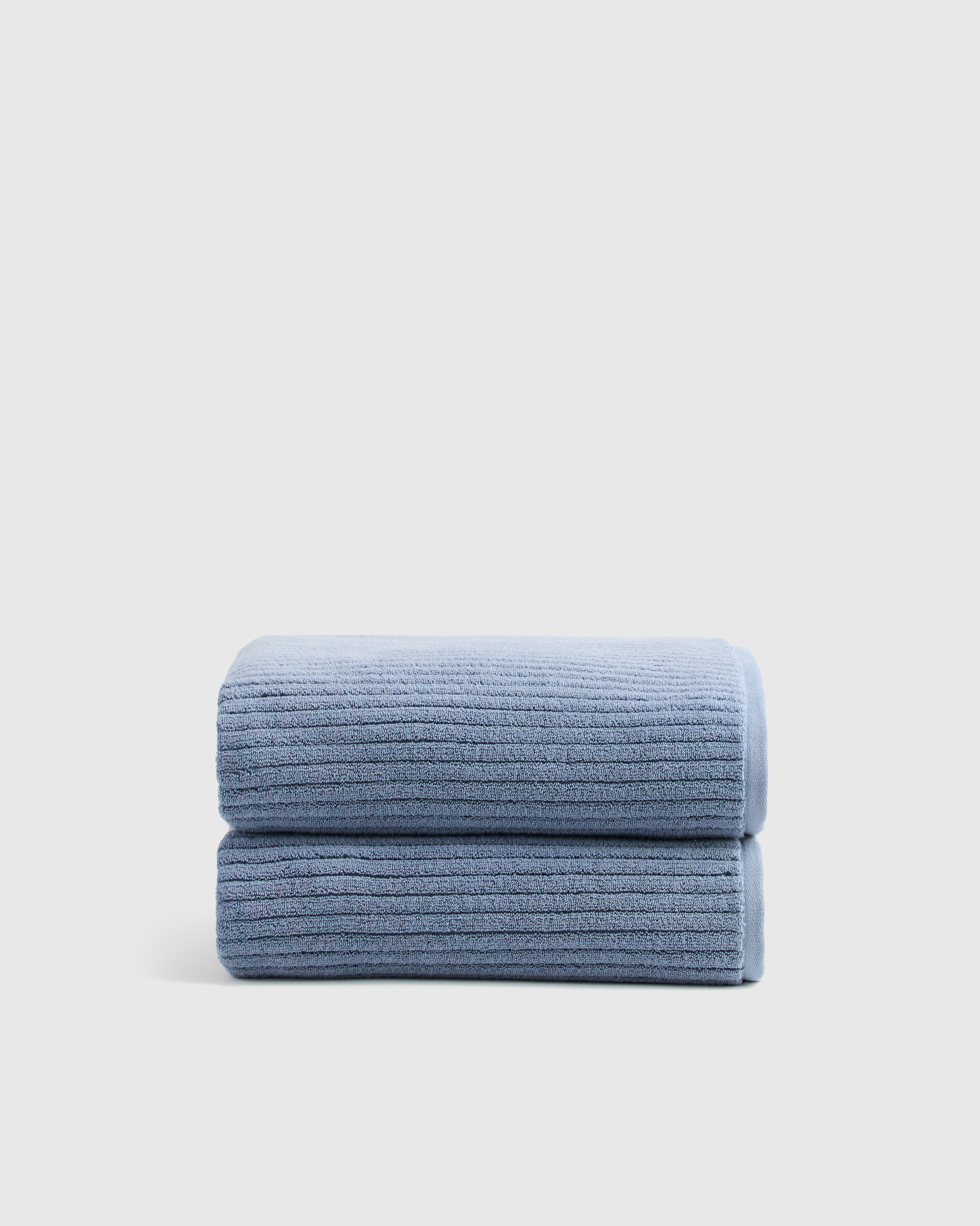 Ribbed Organic Turkish Cotton Bath Towel (Set of 2)