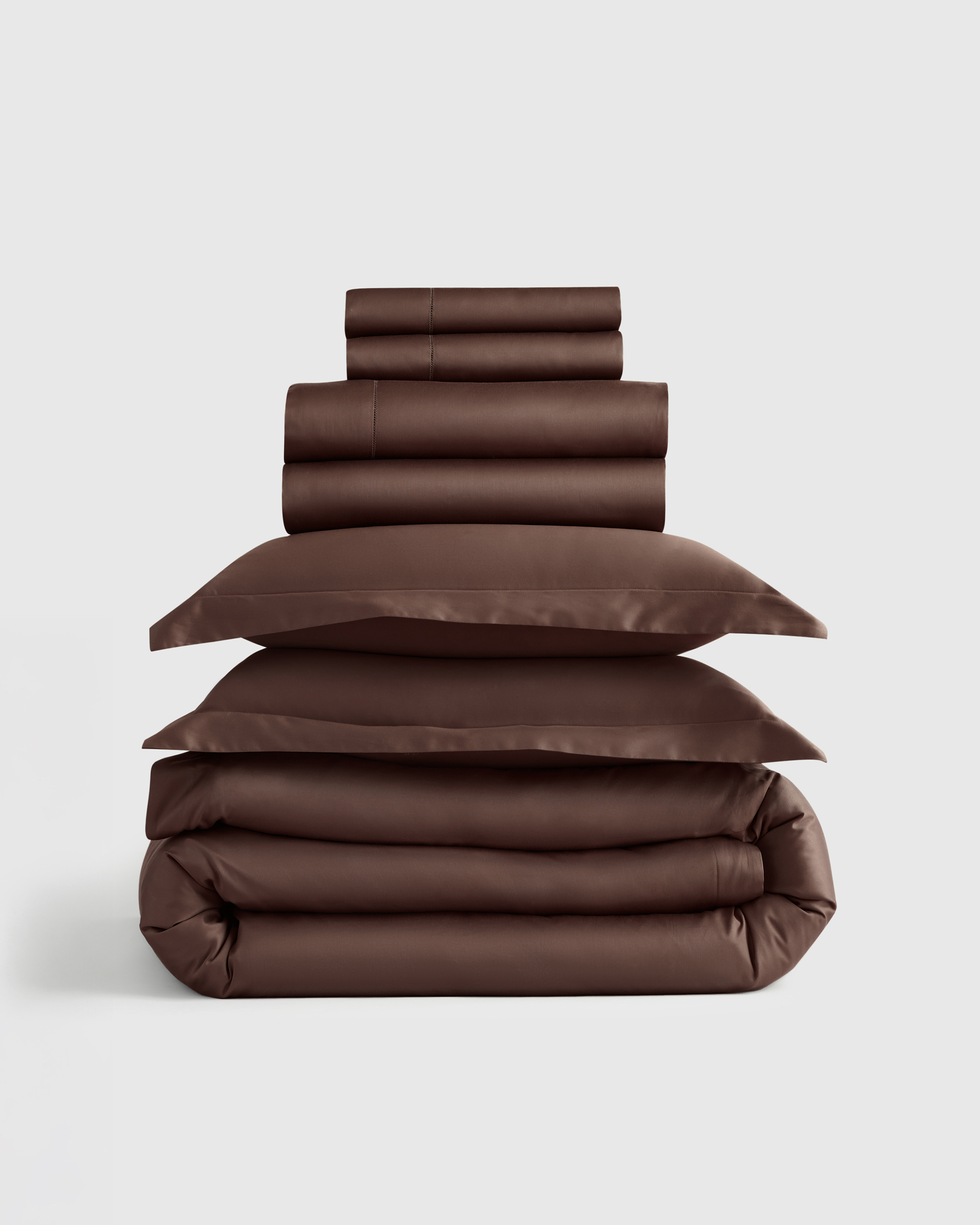 Espresso Signature Giza Cotton Sateen Deluxe Bedding Bundle 