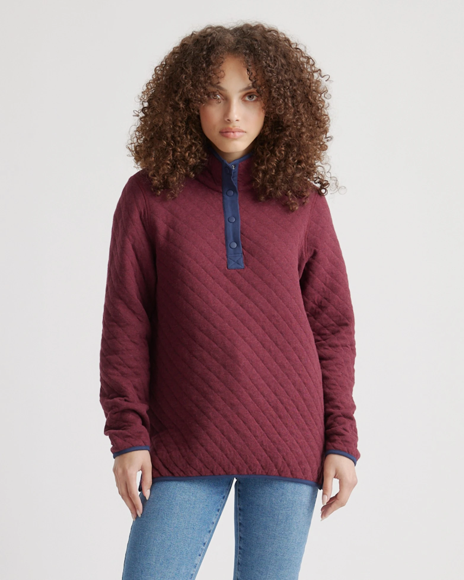 Women's Reversible Quilted Pullover
