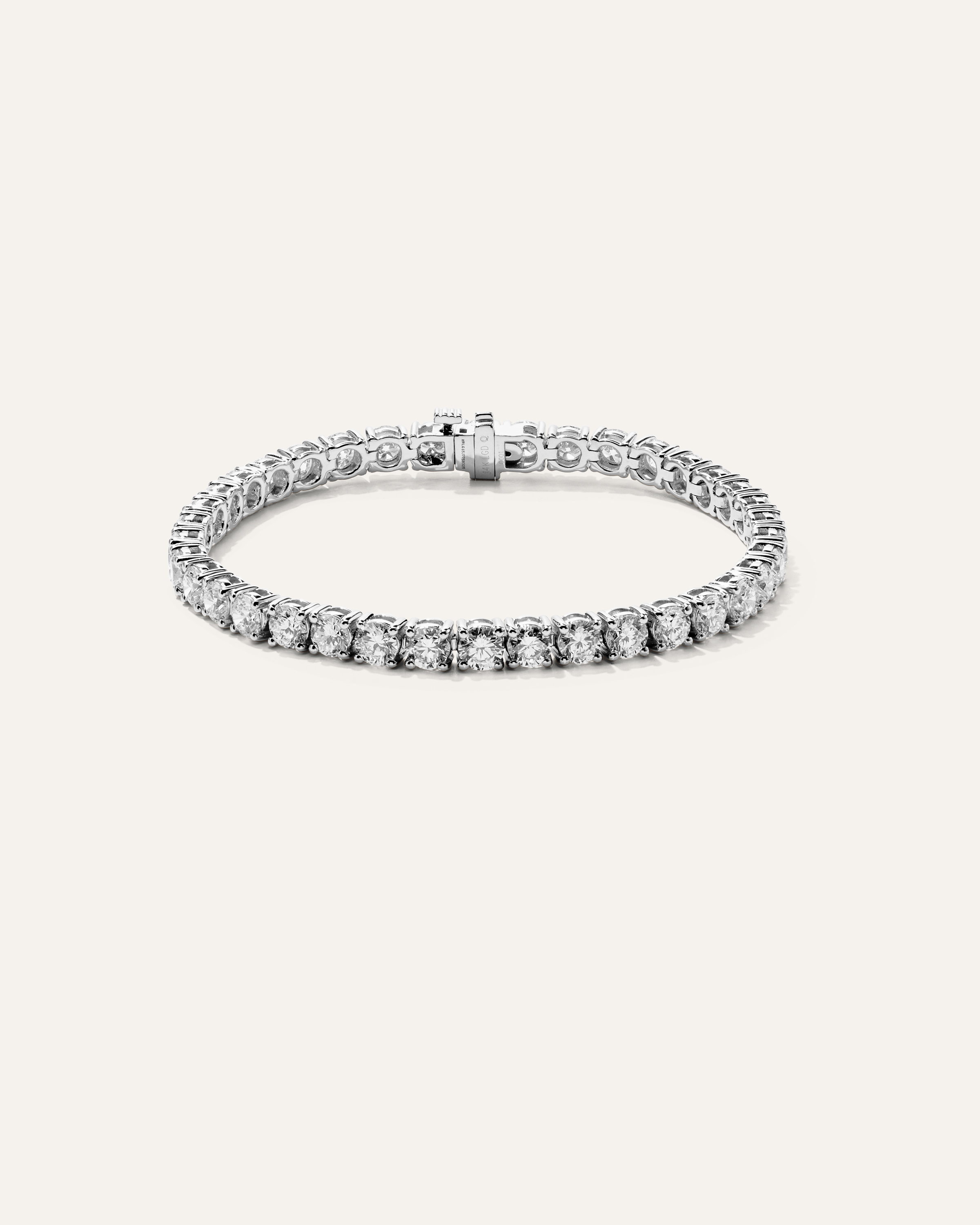 White Gold 14K Gold Lab Grown Diamond Tennis Bracelet - 10ctw