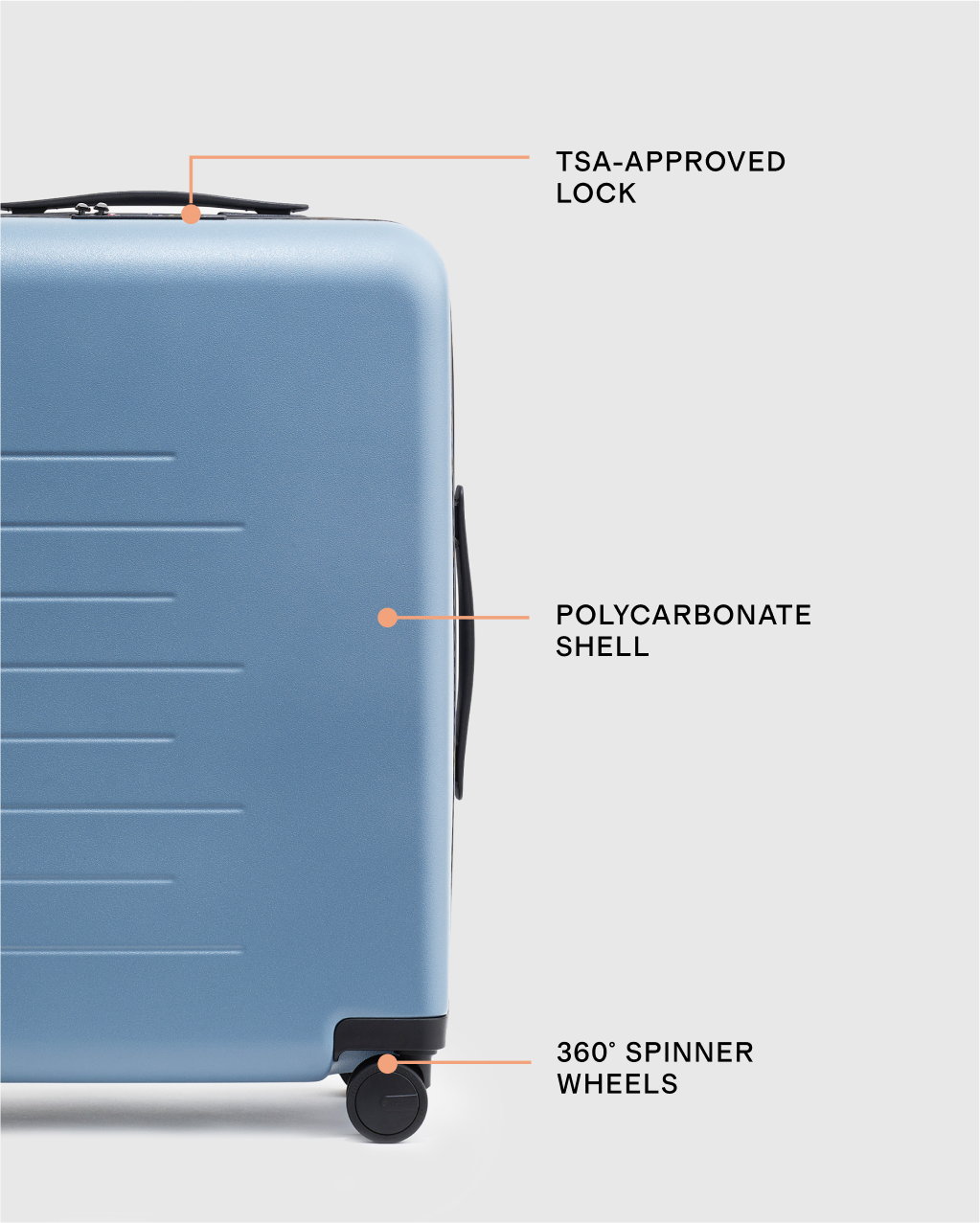 Carry-On Suitcase - Blue