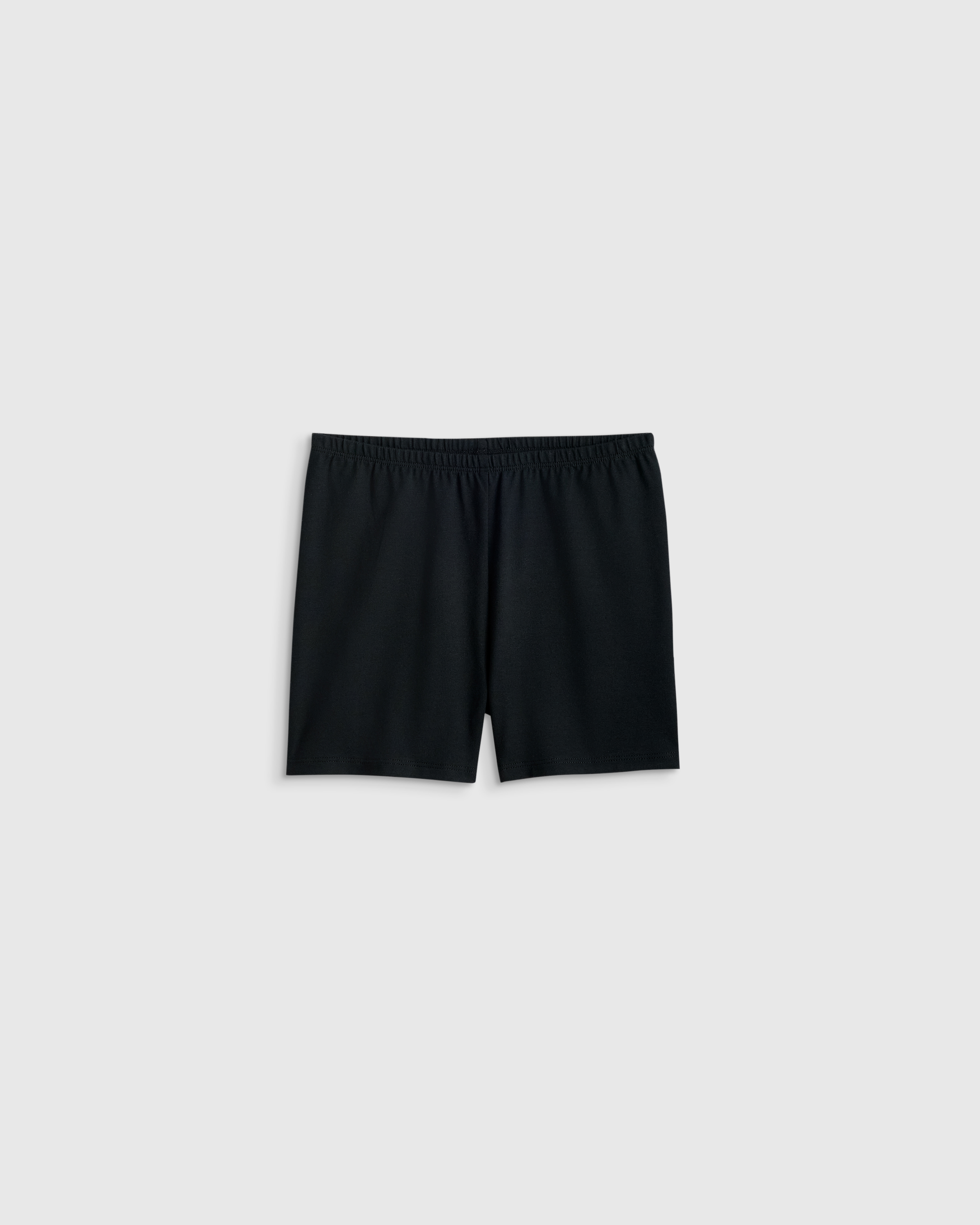 Black Organic Cotton Cartwheel Shorts 