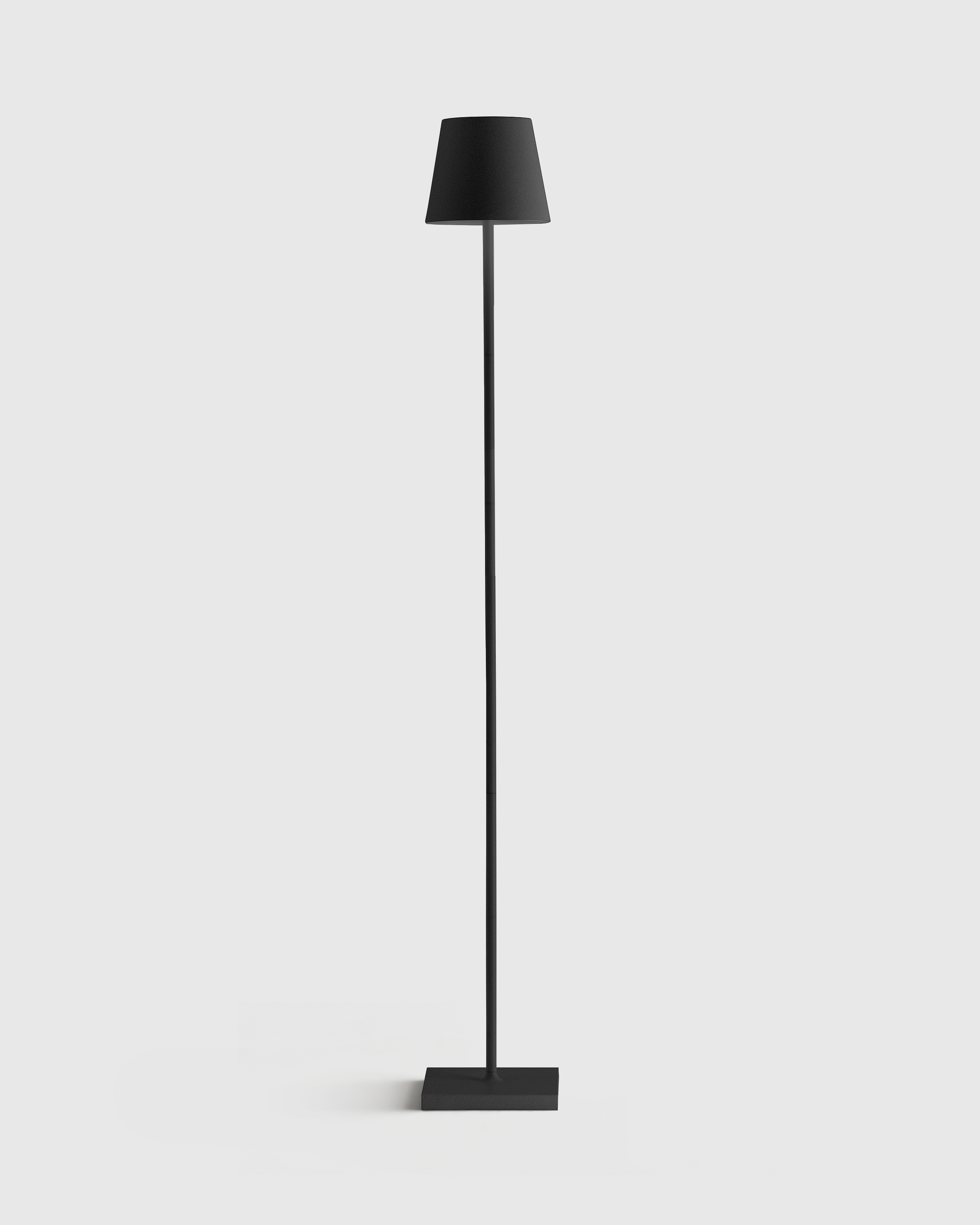 Black Poldina Pro Rechargeable Floor Lamp by Zafferano