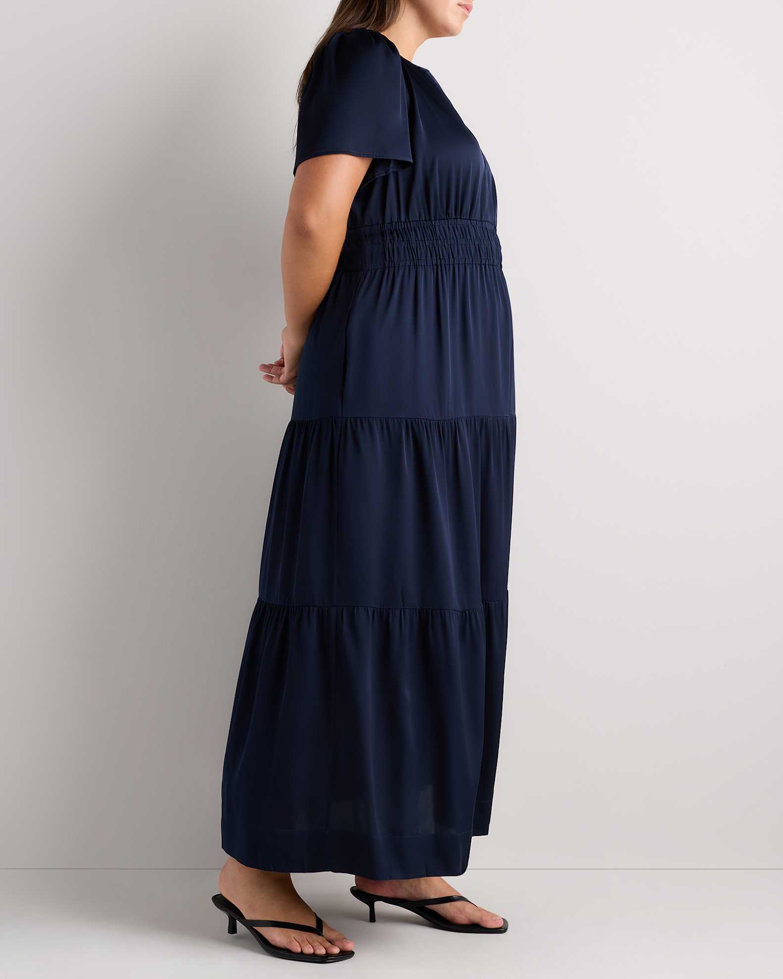 navy blue maxi dress plus size Navy Blue Linen Maxi Dress, Plus Size Kaftan Dress, Linen Maternity Dress, Summer Boho Abaya, Linen Empire Silhouette Dress, Trapeze Dress