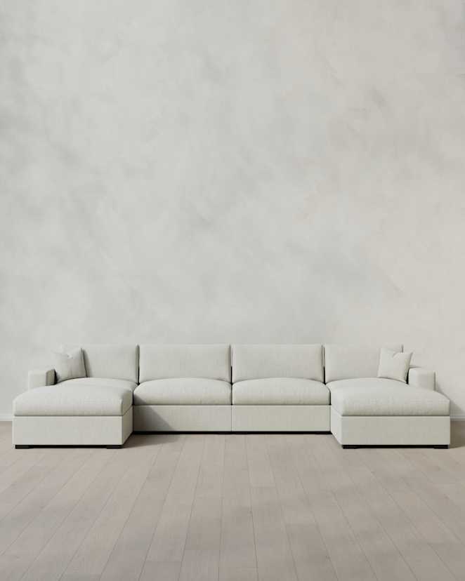 6-Piece Modular U Sectional Sorrell