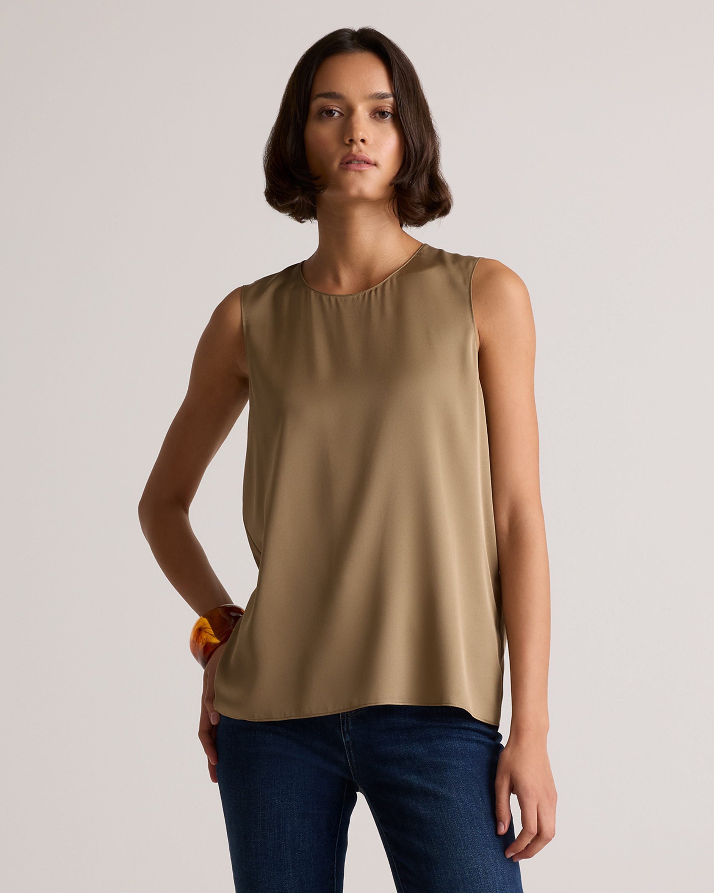 Dogwood Washable Stretch Silk Shell Tank