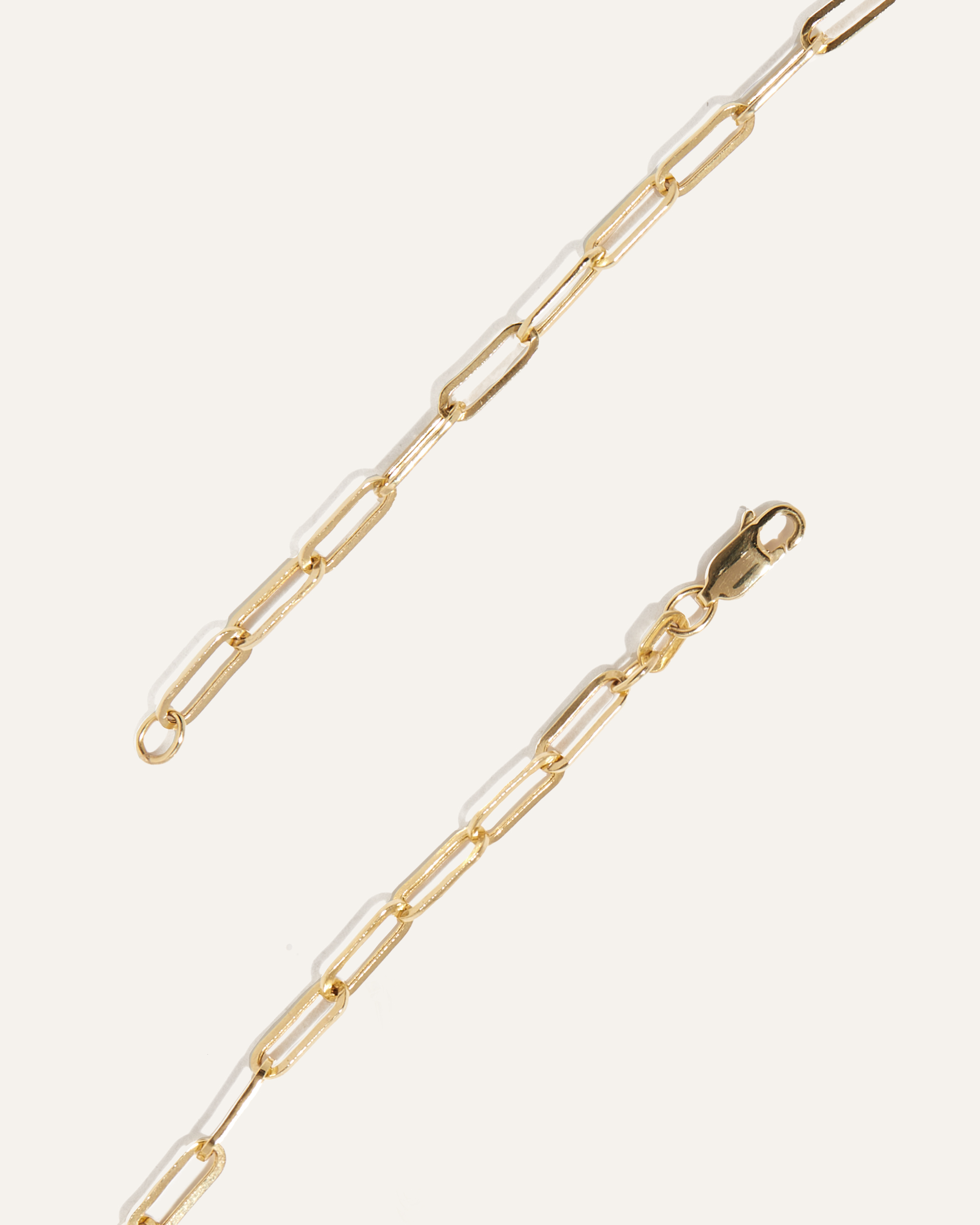 14K Gold Medium Paperclip Chain Necklace