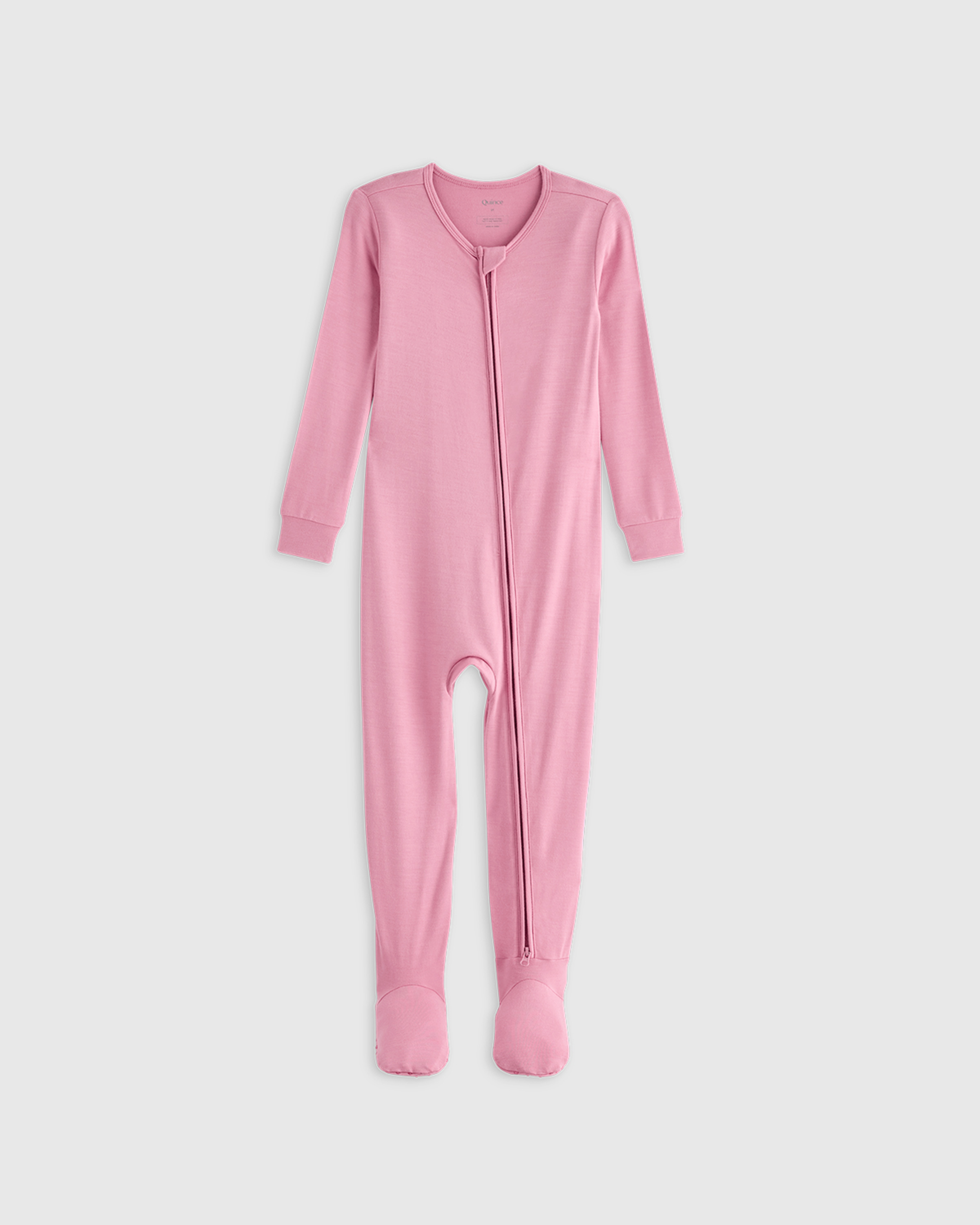 Misty Rose Bamboo Footie Pajama