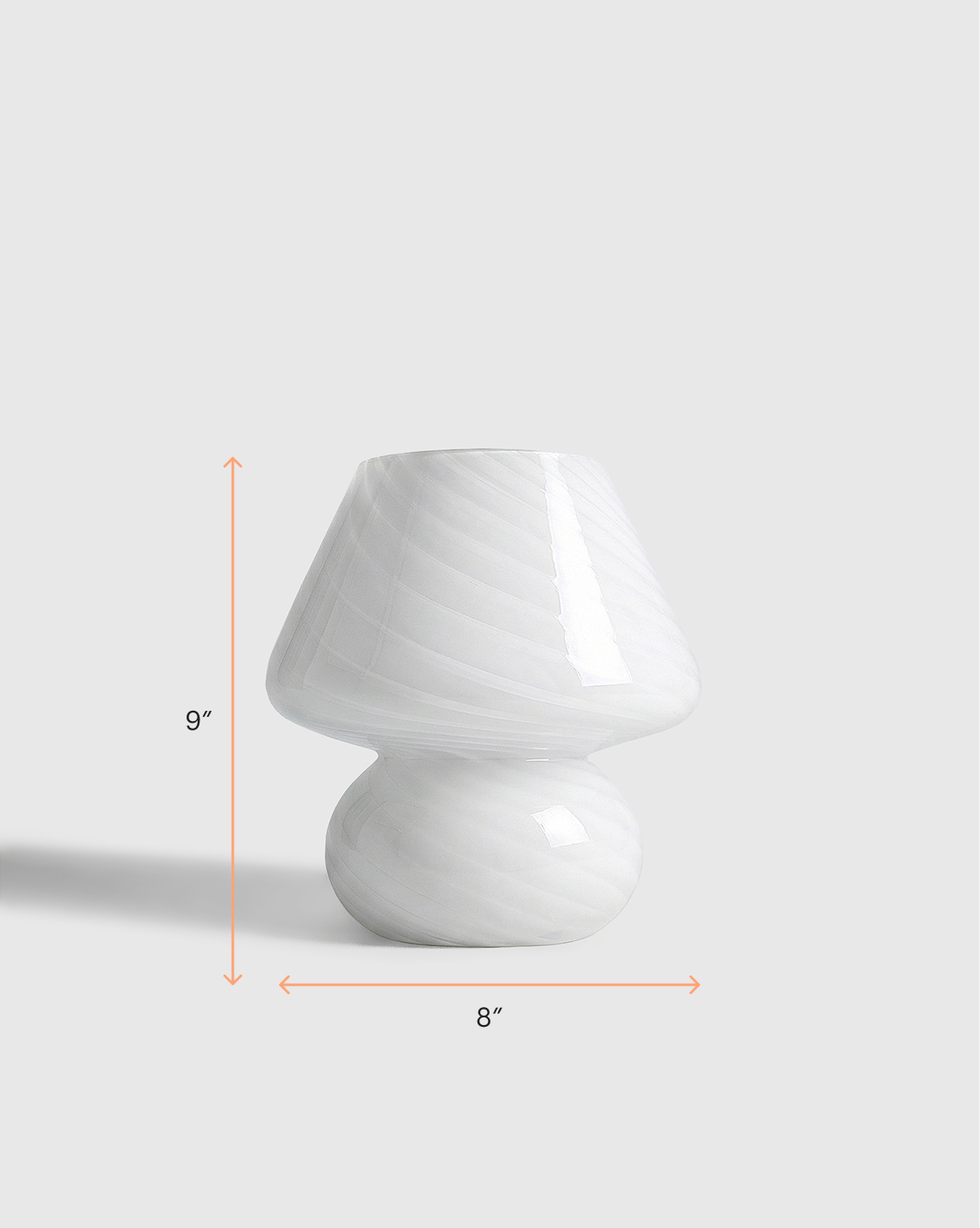 Swirled Glass Table Lamp