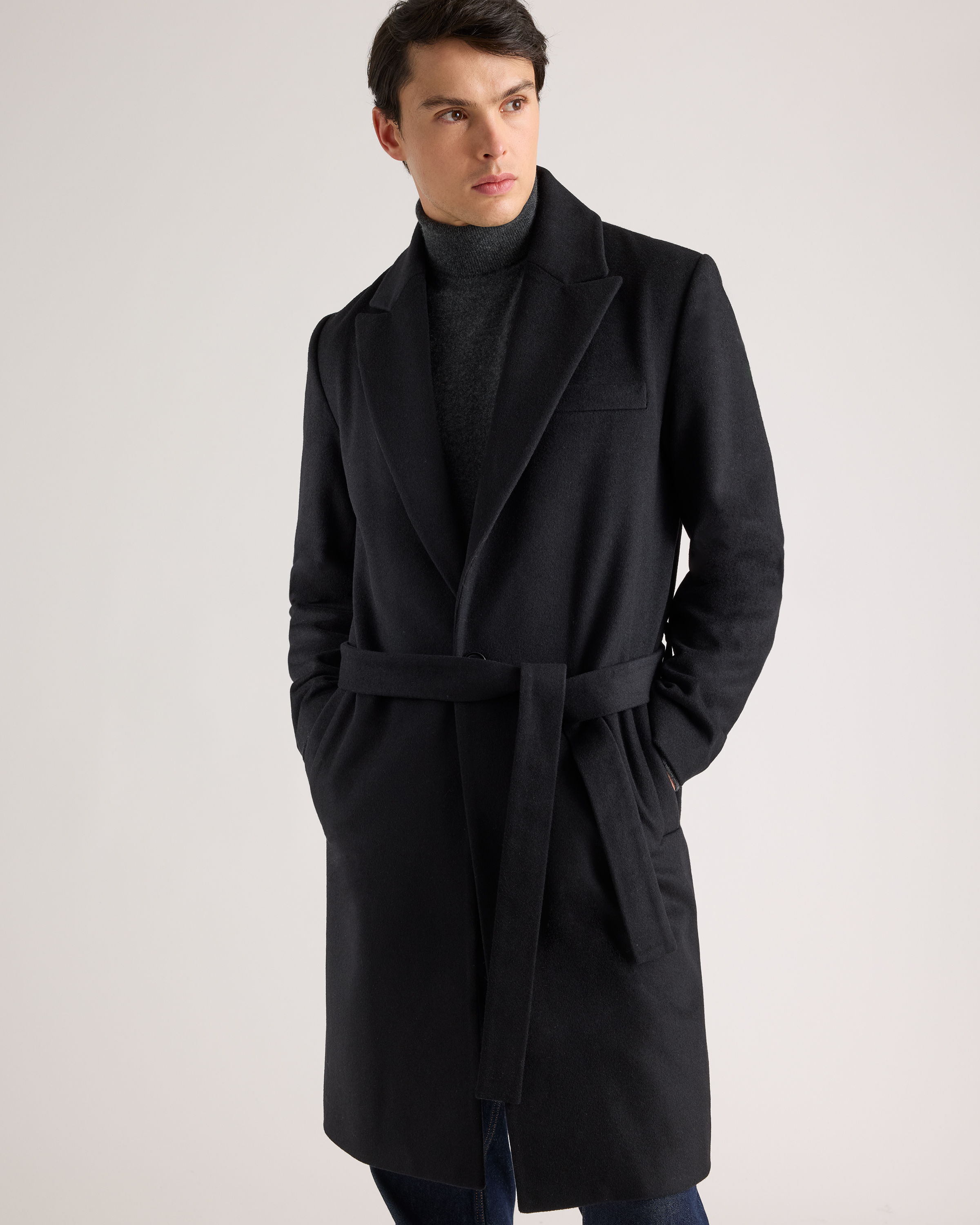 overcoat jacket ブラック