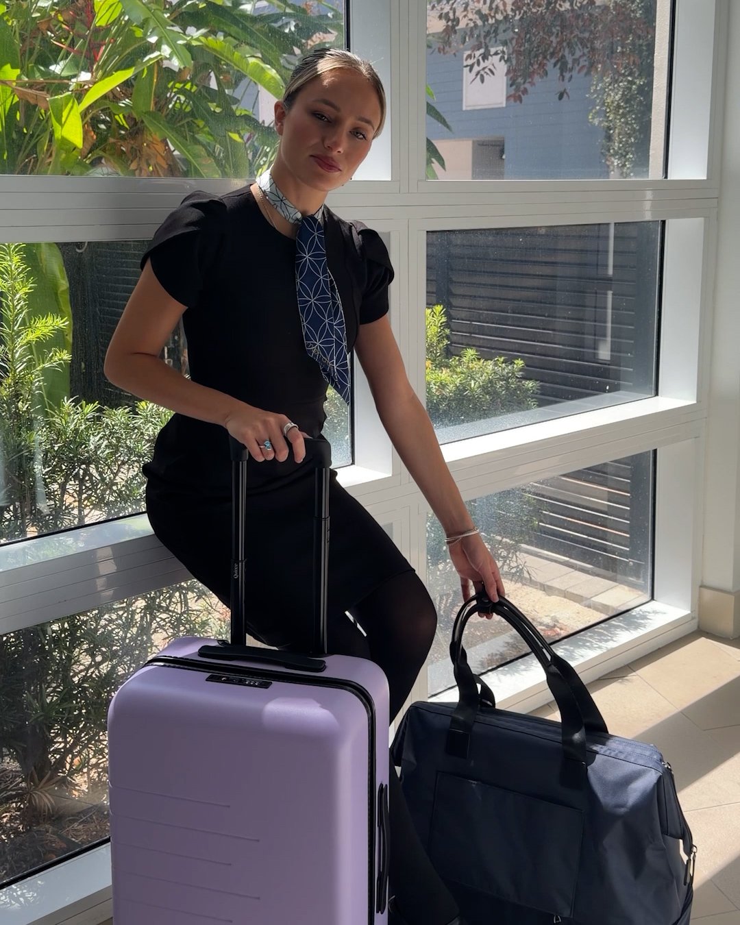 Carry-On Suitcase Lavender Arielle Silvester 4x5