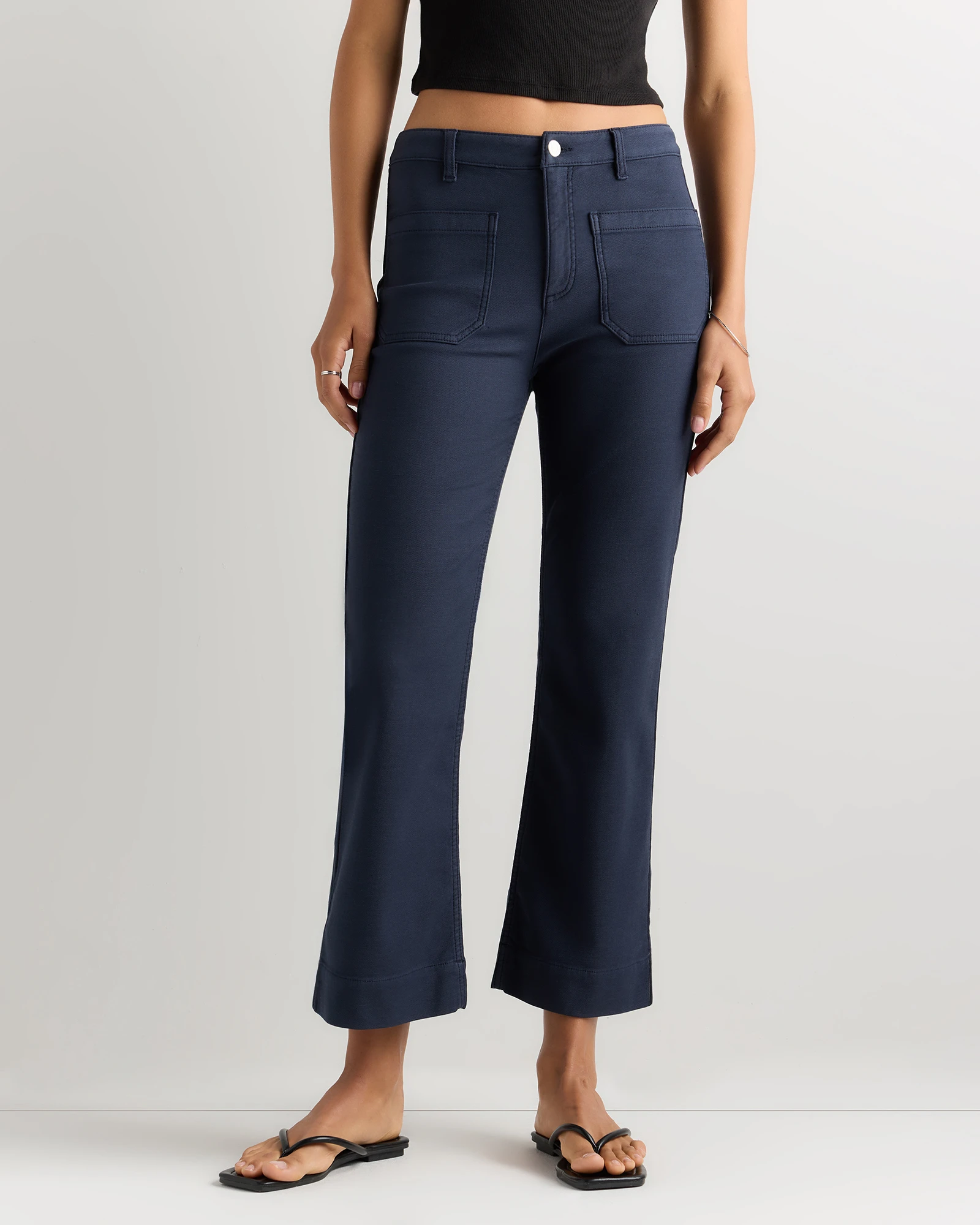 French Terry Wide Leg Pants