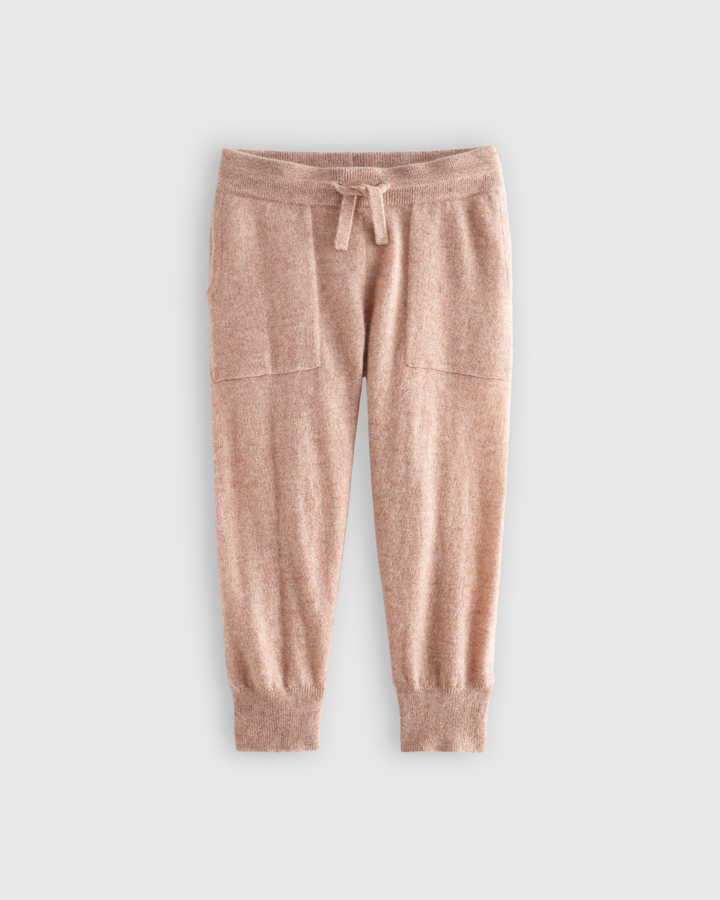 Oatmeal Washable Cashmere Jogger