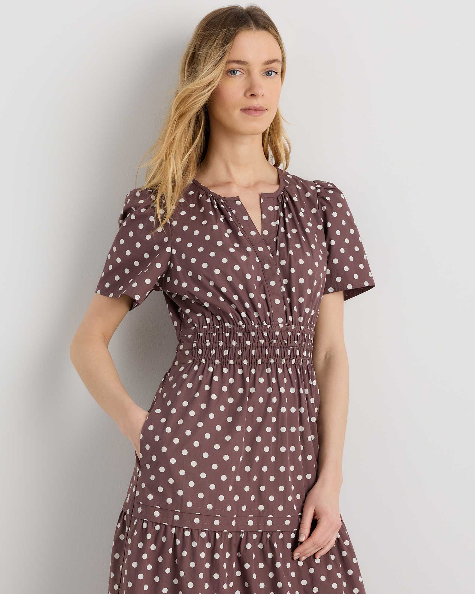 quince cotton maxi dress 100% Organic Cotton Tiered Maxi Dress in Hudson Stripe