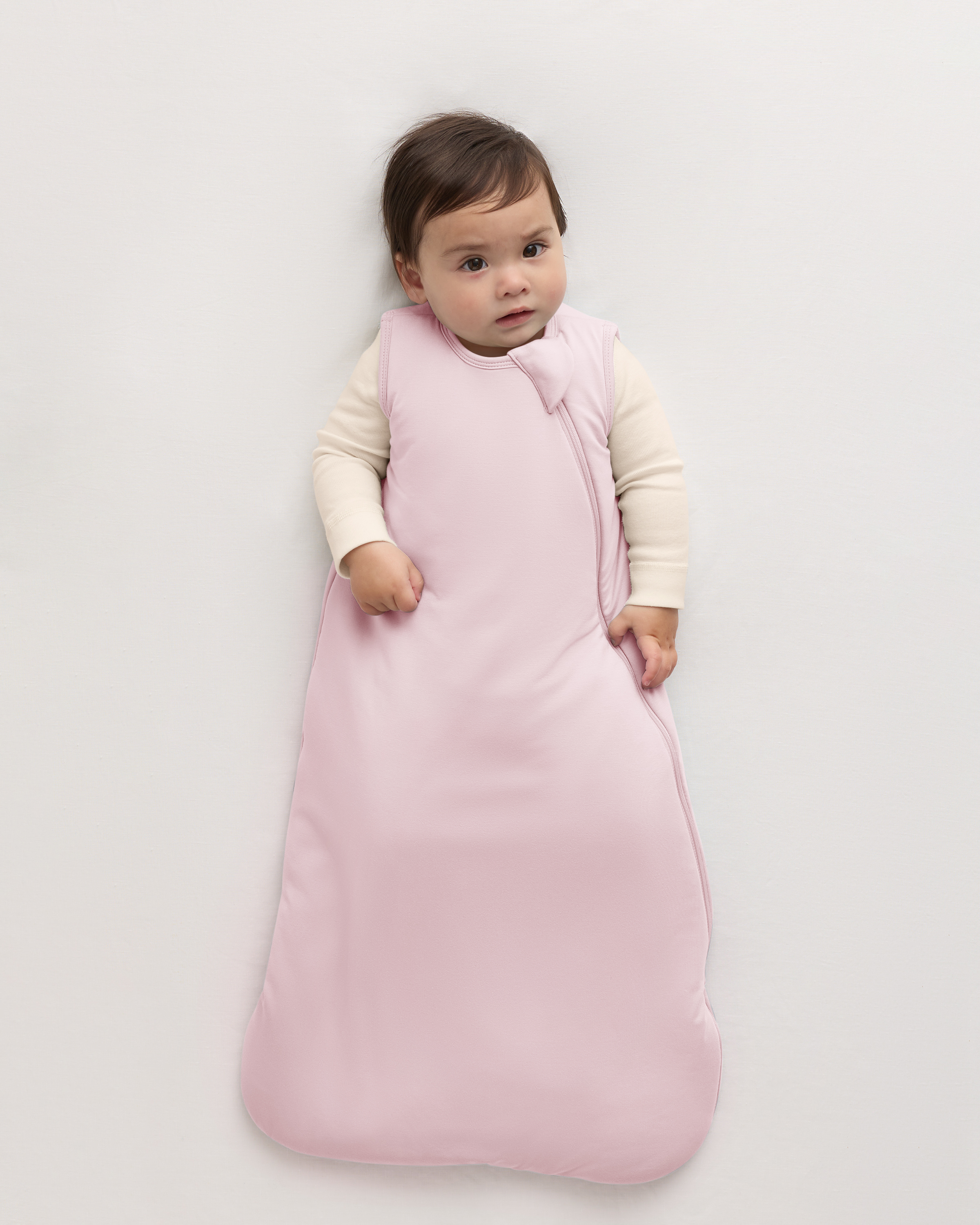 Pale Pink Bamboo Sleep Bag 2.5 TOG