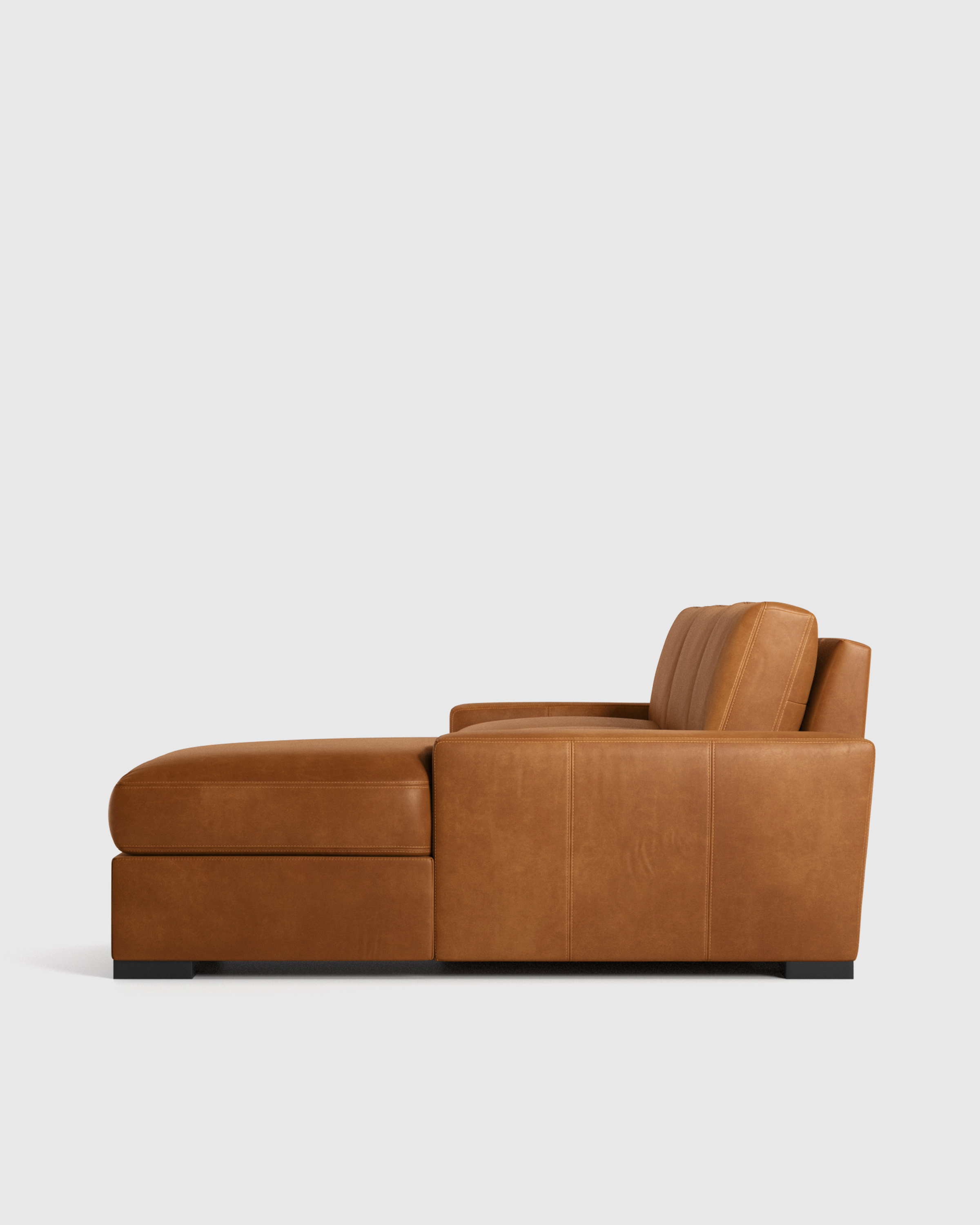 Stillman Leather Chaise Sectional - Thumbnail 2