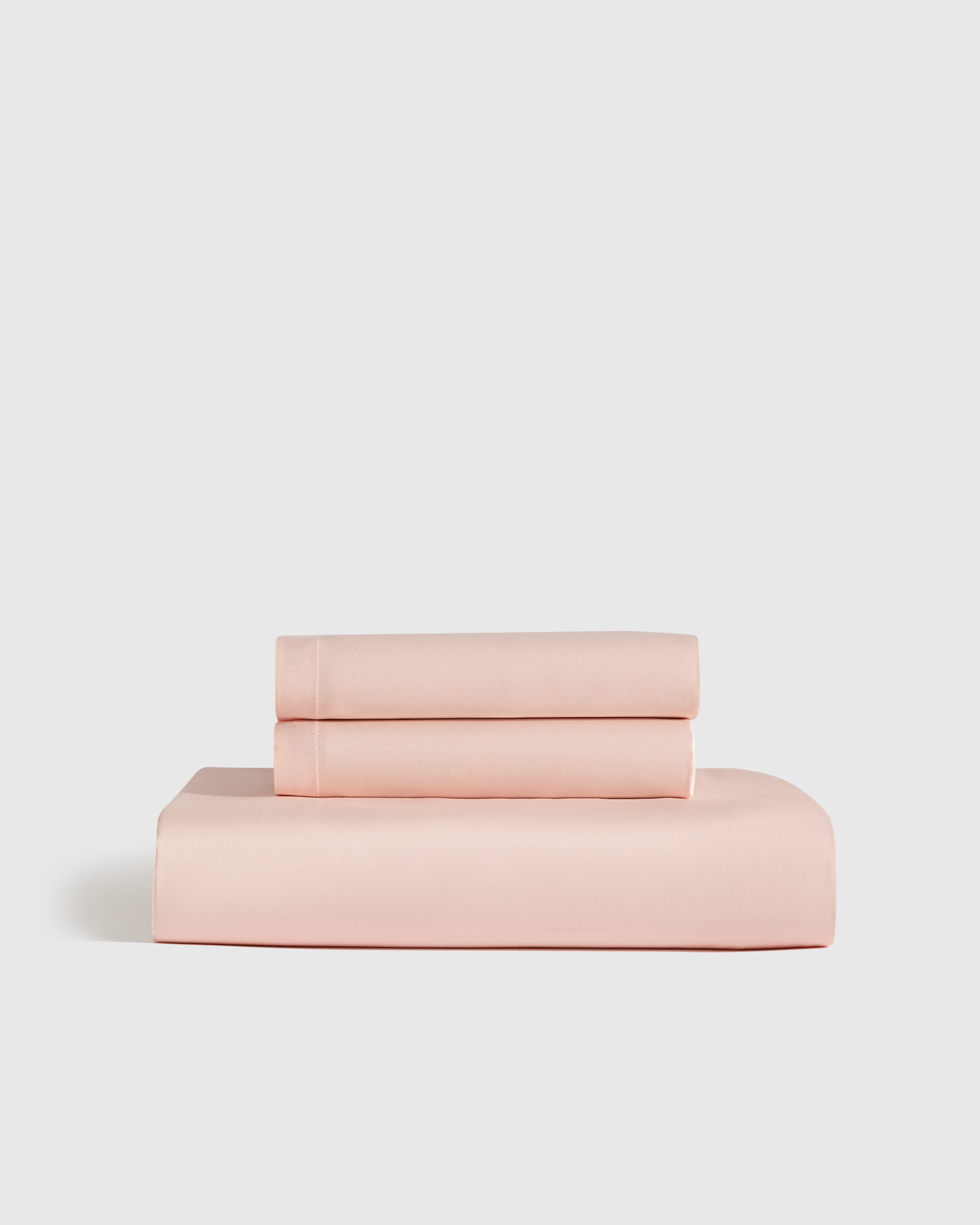 Soft Pink Bamboo Fitted Sheet Set